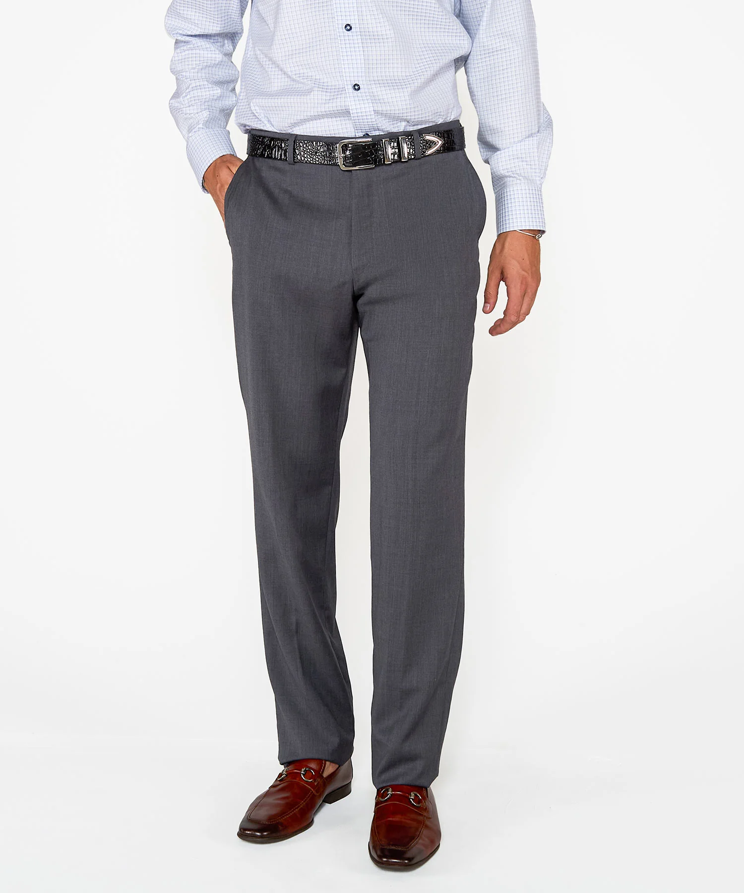 Ballin Flat Front Gabardine Trousers - Image 6