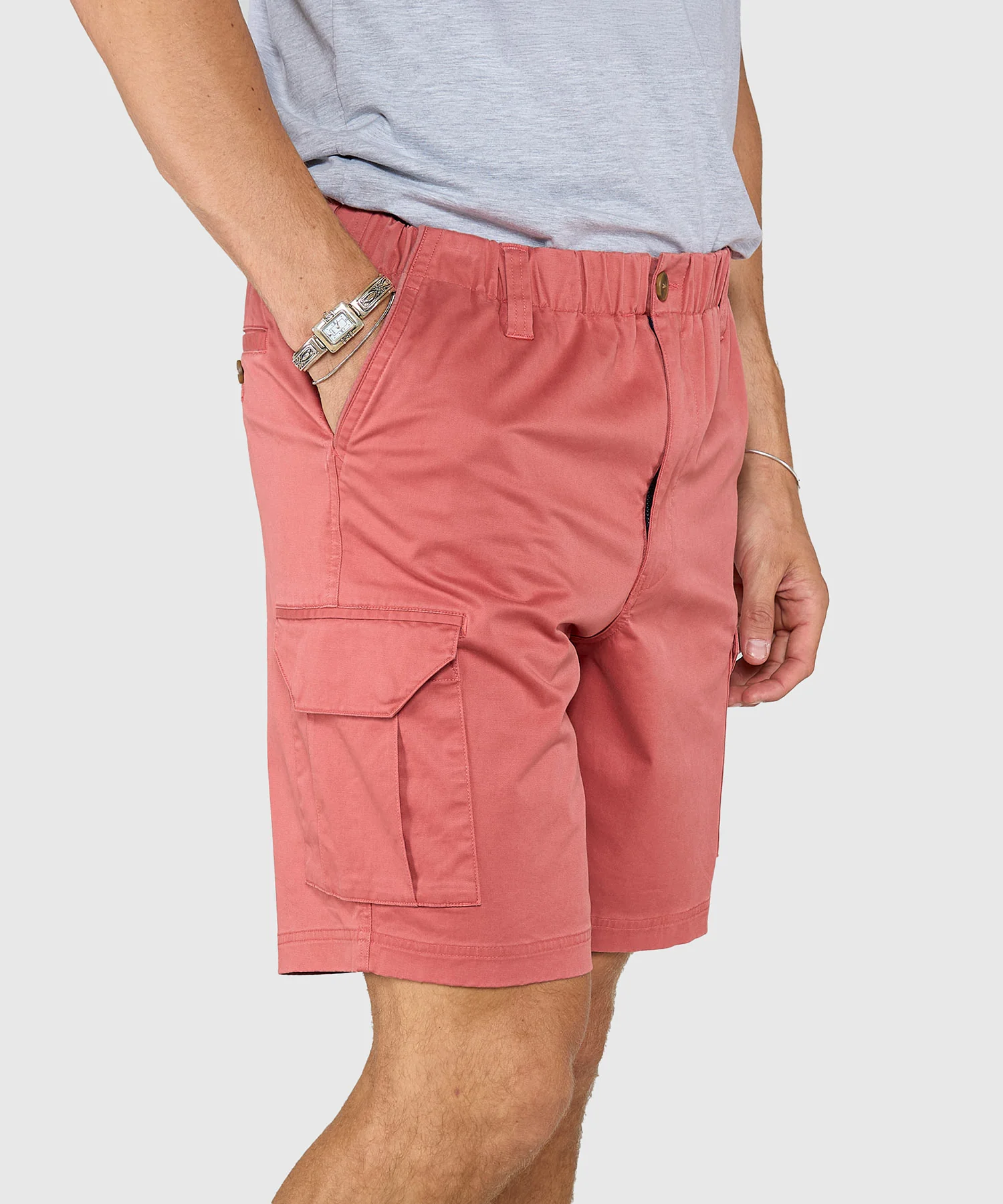 Westport 1989 Stretch Twill Elastic Waist Cargo Shorts - Image 14
