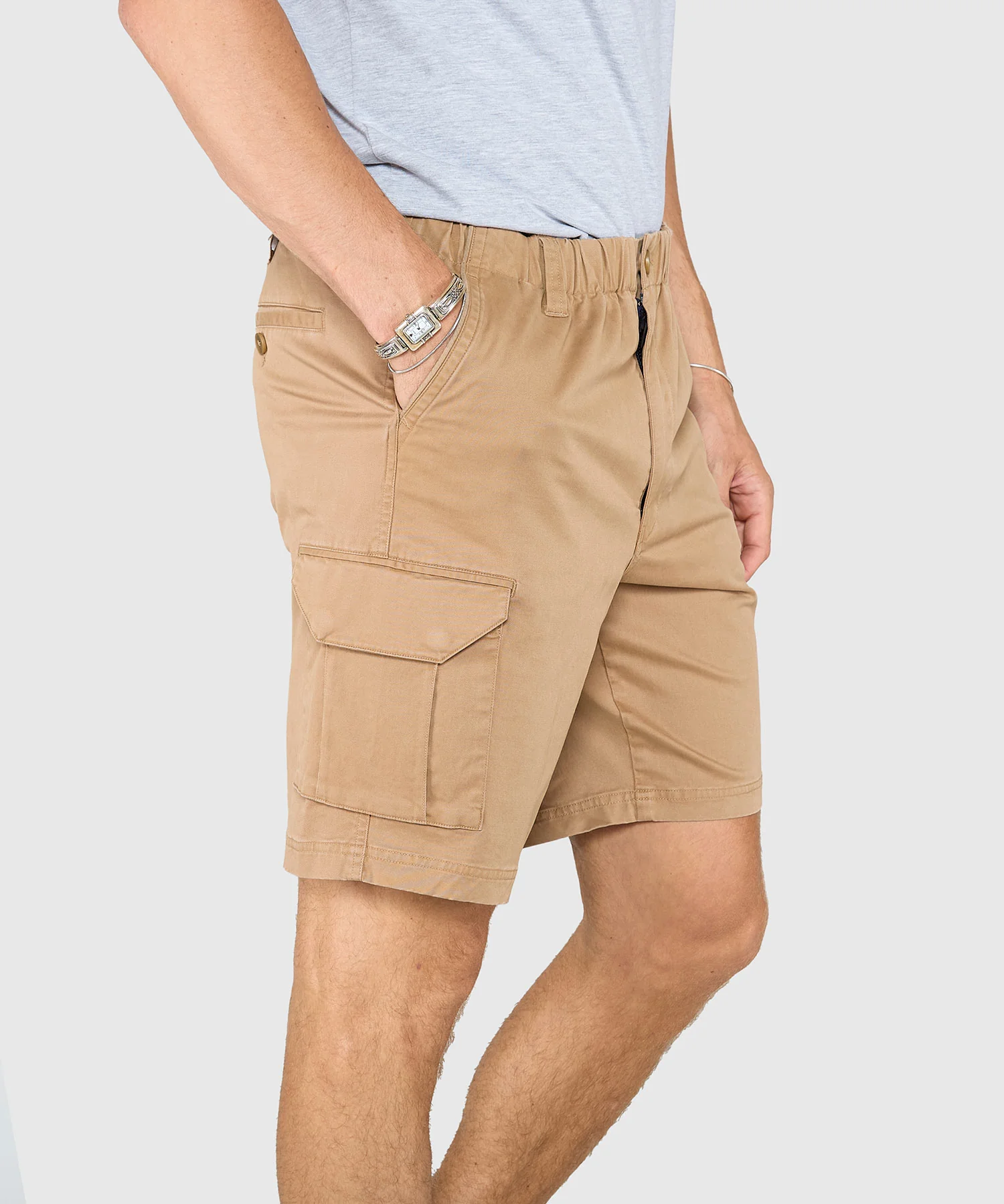 Westport 1989 Stretch Twill Elastic Waist Cargo Shorts - Image 25