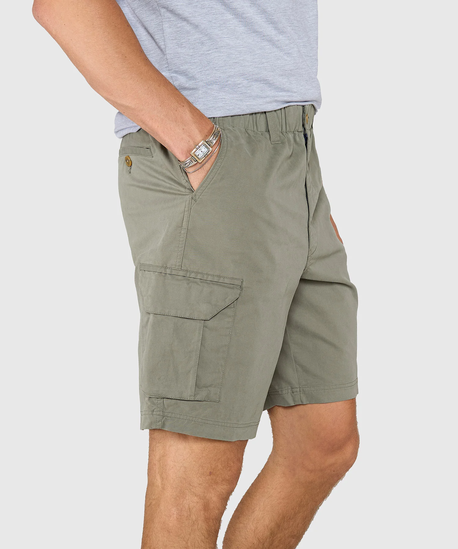 Westport 1989 Stretch Twill Elastic Waist Cargo Shorts - Image 44