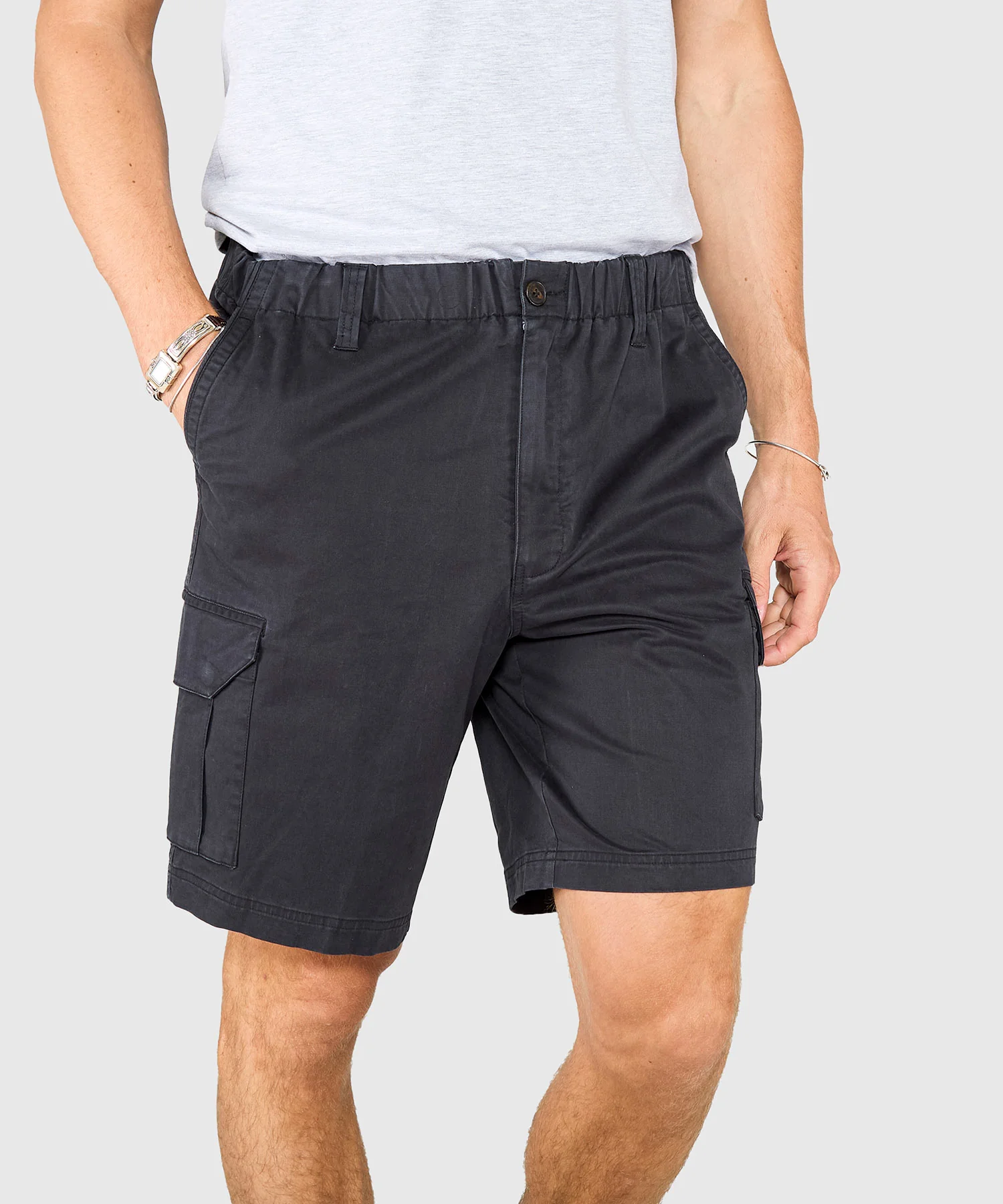 Westport 1989 Stretch Twill Elastic Waist Cargo Shorts - Image 8