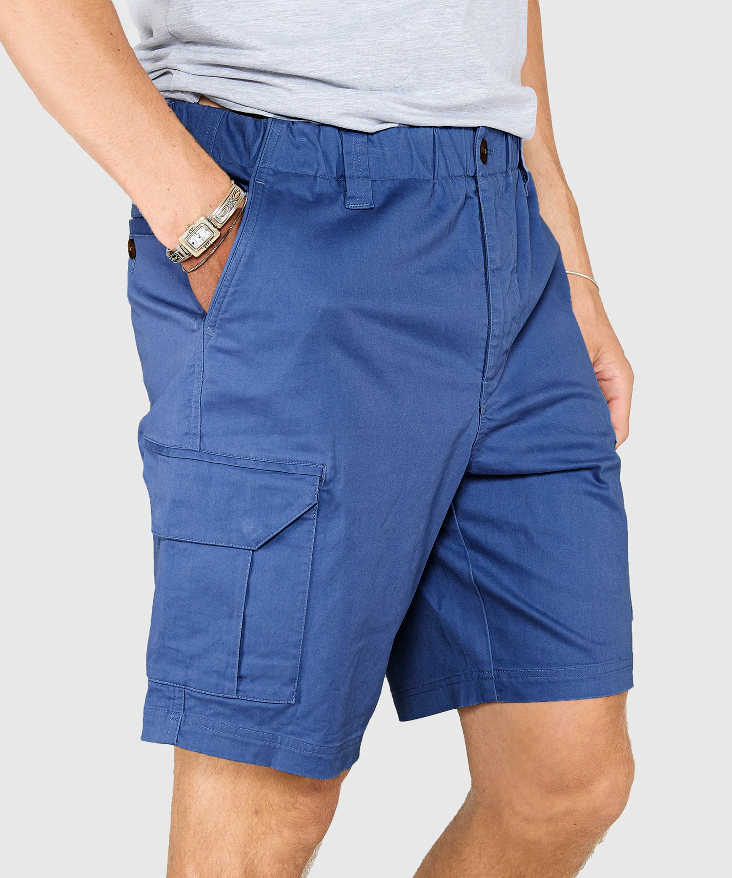 Westport 1989 Stretch Twill Elastic Waist Cargo Shorts - Image 9