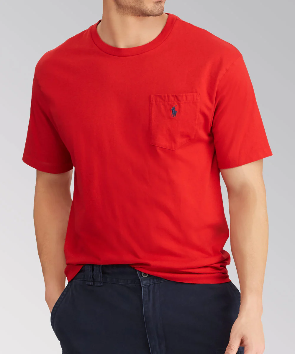 Polo Ralph Lauren Short Sleeve Solid Pocket Crewneck Tee Shirt - Image 11