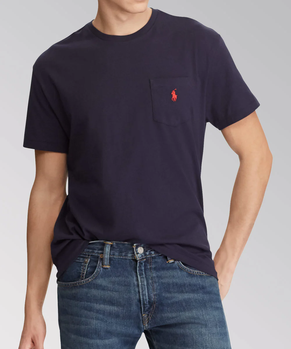 Polo Ralph Lauren Short Sleeve Solid Pocket Crewneck Tee Shirt - Image 13