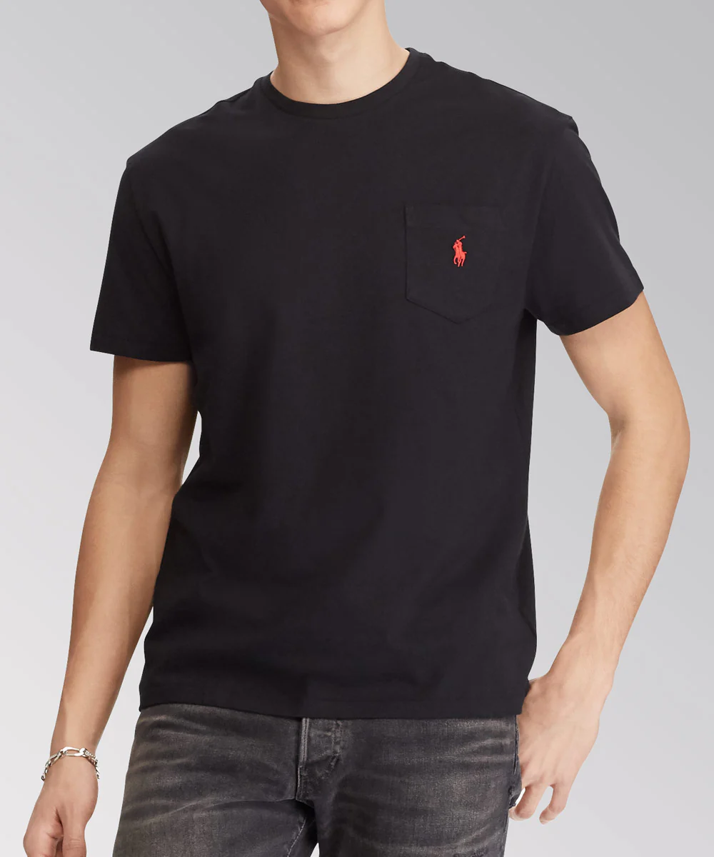 Polo Ralph Lauren Short Sleeve Solid Pocket Crewneck Tee Shirt - Image 15