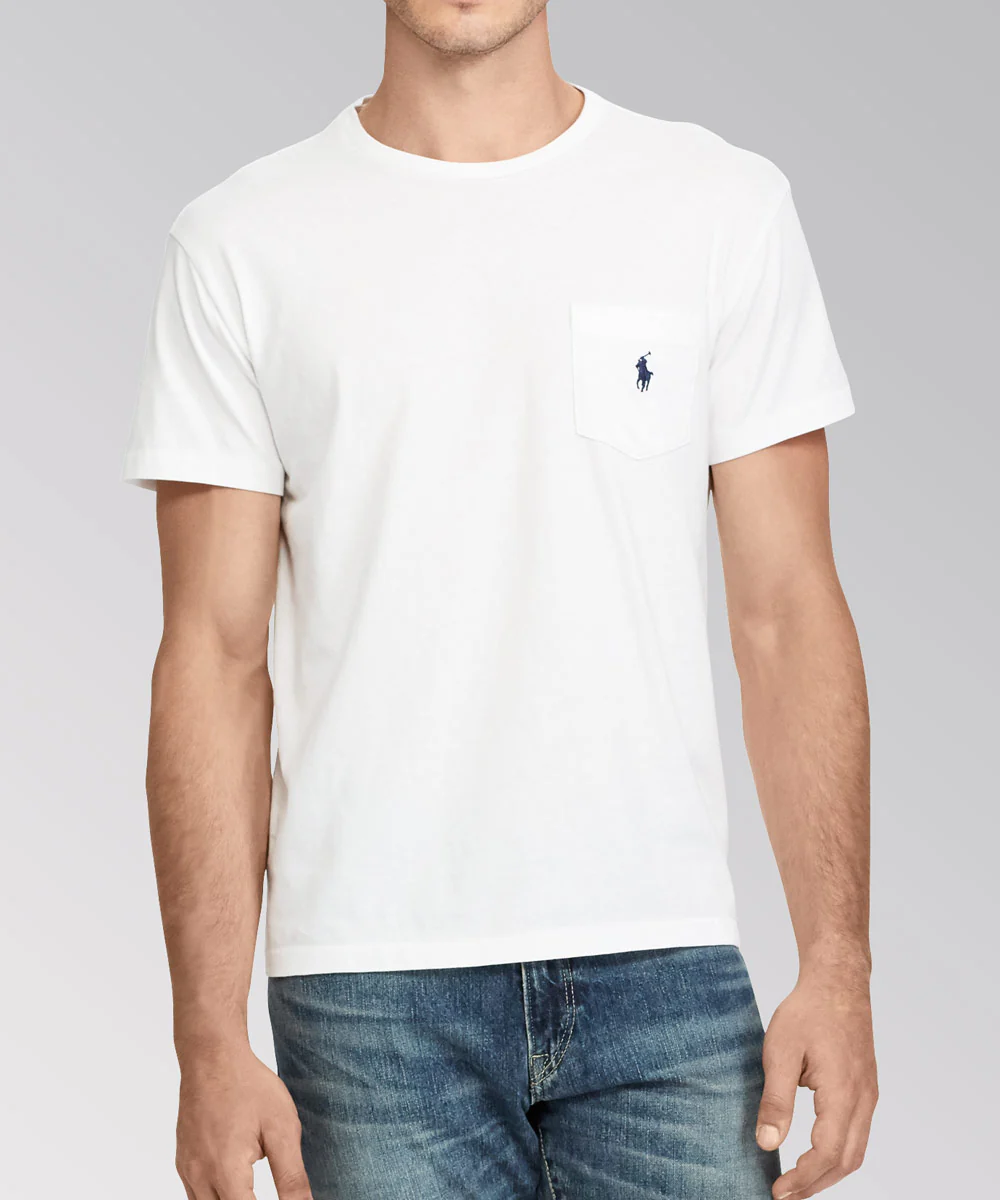 Polo Ralph Lauren Short Sleeve Solid Pocket Crewneck Tee Shirt - Image 20