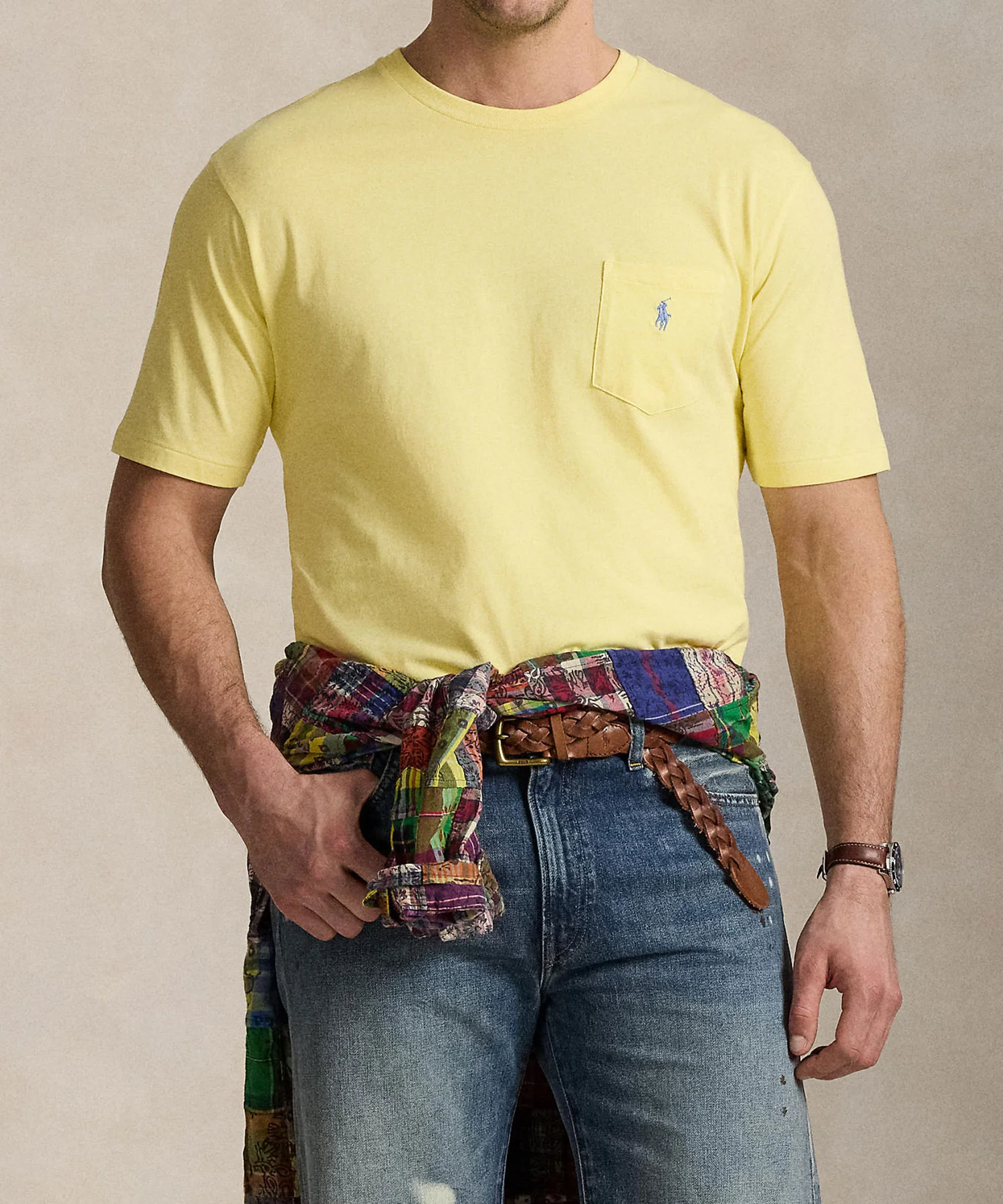 Polo Ralph Lauren Short Sleeve Solid Pocket Crewneck Tee Shirt - Image 7