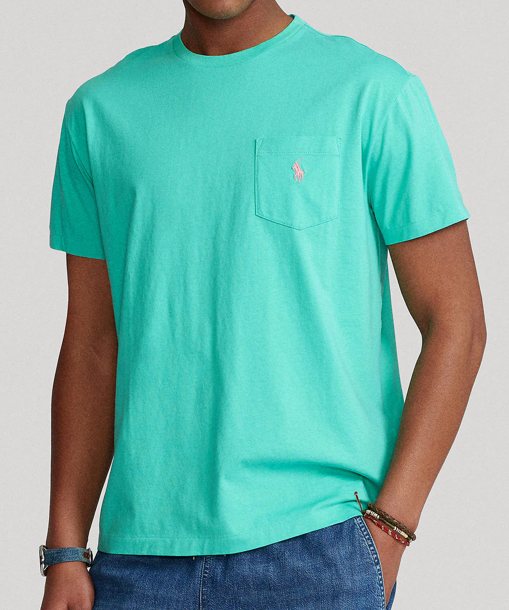 Polo Ralph Lauren Short Sleeve Solid Pocket Crewneck Tee Shirt - Image 22