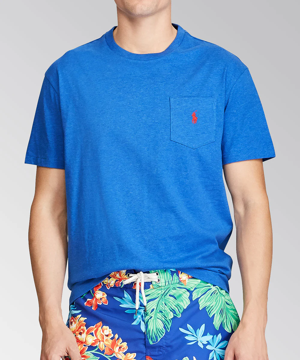 Polo Ralph Lauren Short Sleeve Solid Pocket Crewneck Tee Shirt - Image 11