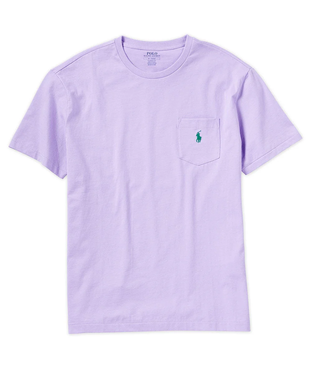 Polo Ralph Lauren Short Sleeve Solid Pocket Crewneck Tee Shirt - Image 18