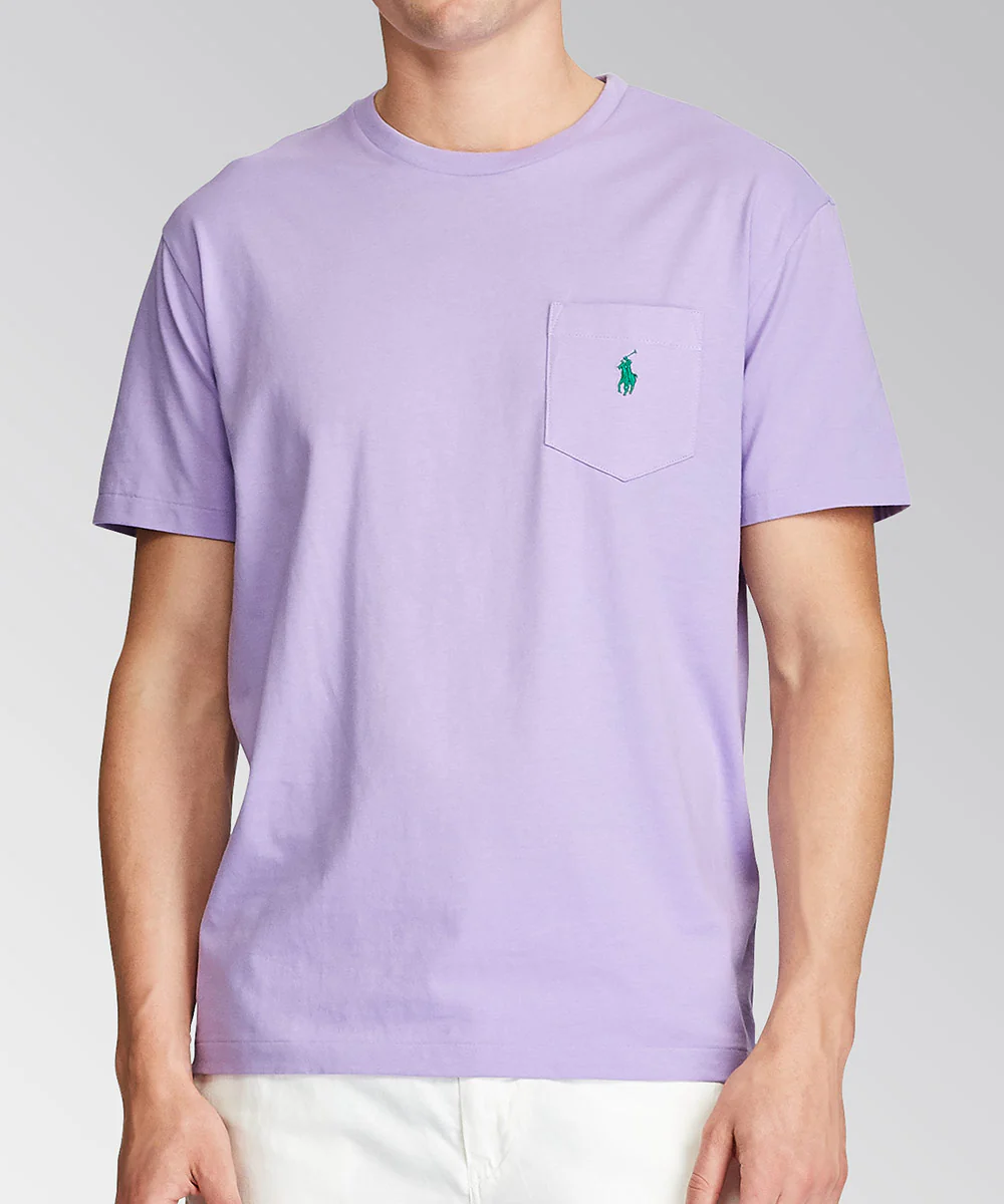 Polo Ralph Lauren Short Sleeve Solid Pocket Crewneck Tee Shirt - Image 19