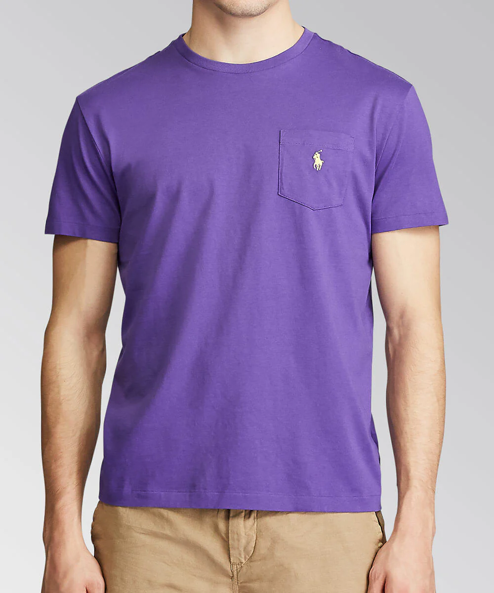 Polo Ralph Lauren Short Sleeve Solid Pocket Crewneck Tee Shirt - Image 6