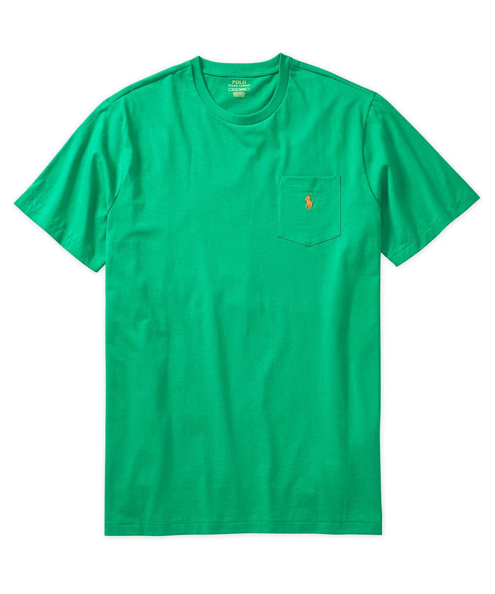 Polo Ralph Lauren Short Sleeve Solid Pocket Crewneck Tee Shirt - Image 8