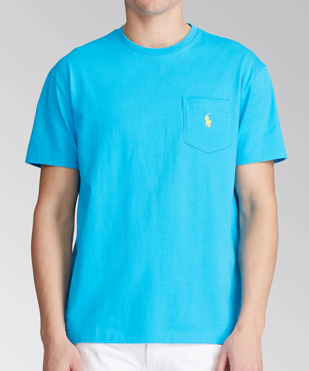 Polo Ralph Lauren Short Sleeve Solid Pocket Crewneck Tee Shirt - Image 11