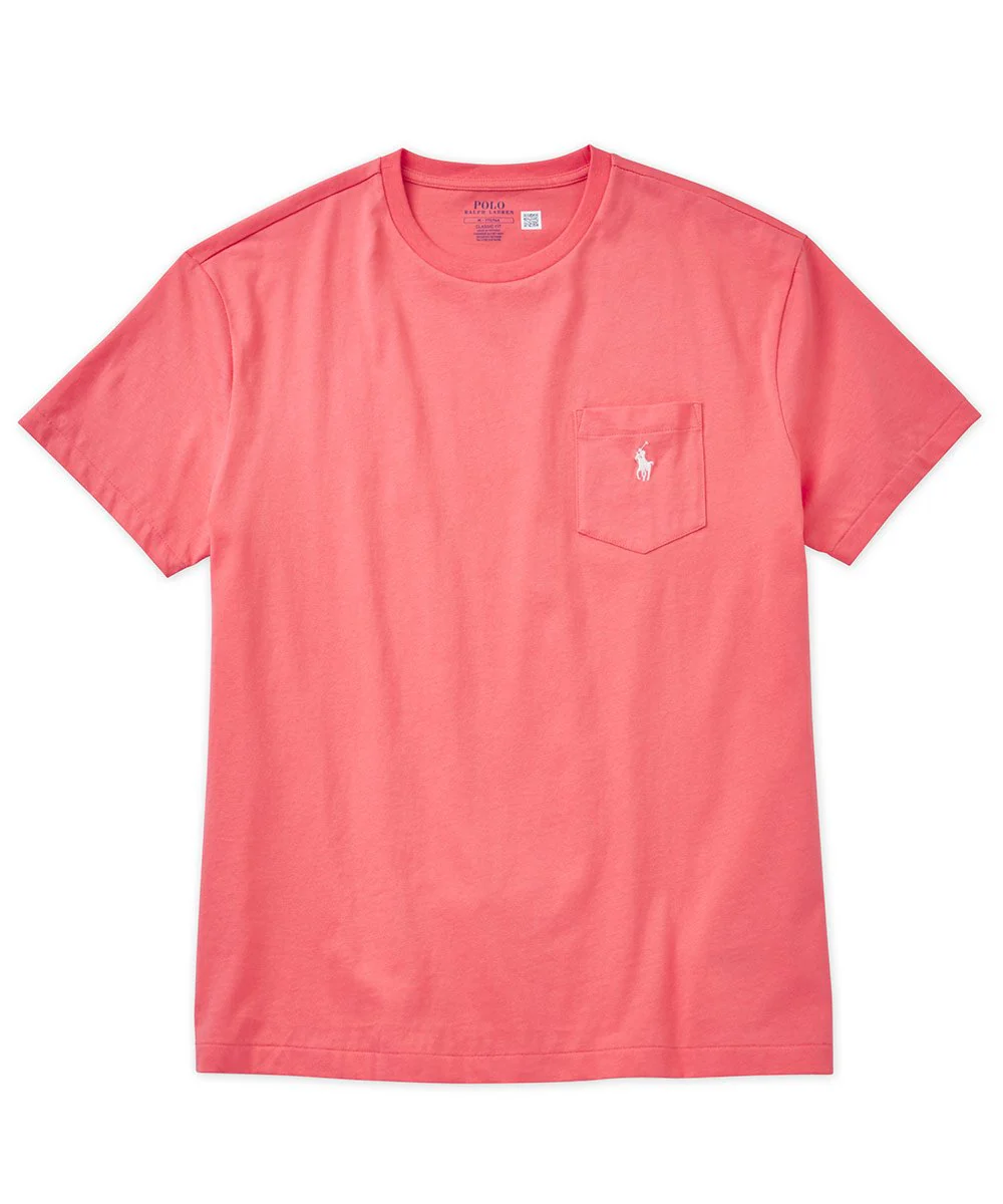 Polo Ralph Lauren Short Sleeve Solid Pocket Crewneck Tee Shirt - Image 6