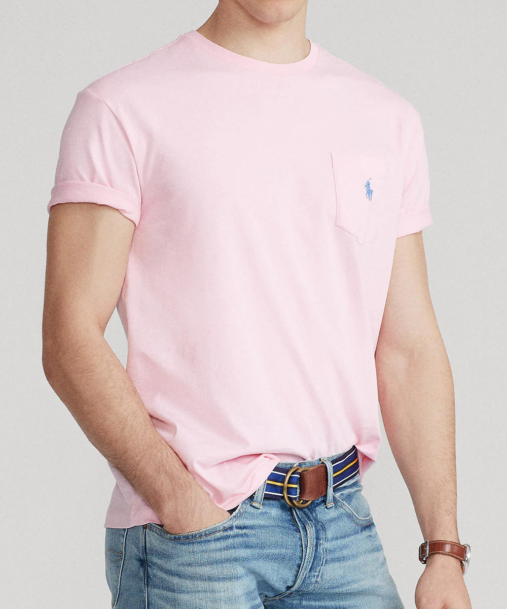 Polo Ralph Lauren Short Sleeve Solid Pocket Crewneck Tee Shirt - Image 8
