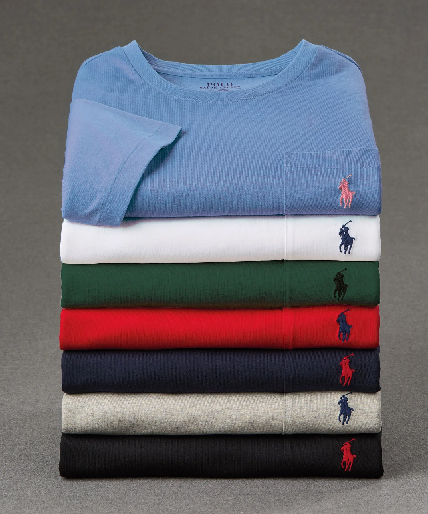 Polo Ralph Lauren Short Sleeve Solid Pocket Crewneck Tee Shirt - Image 4
