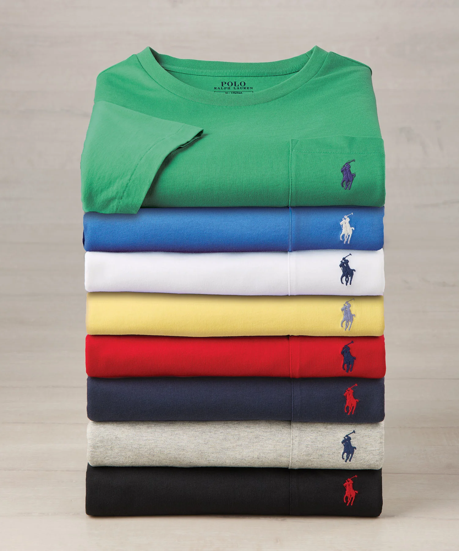 Polo Ralph Lauren Short Sleeve Solid Pocket Crewneck Tee Shirt - Image 3