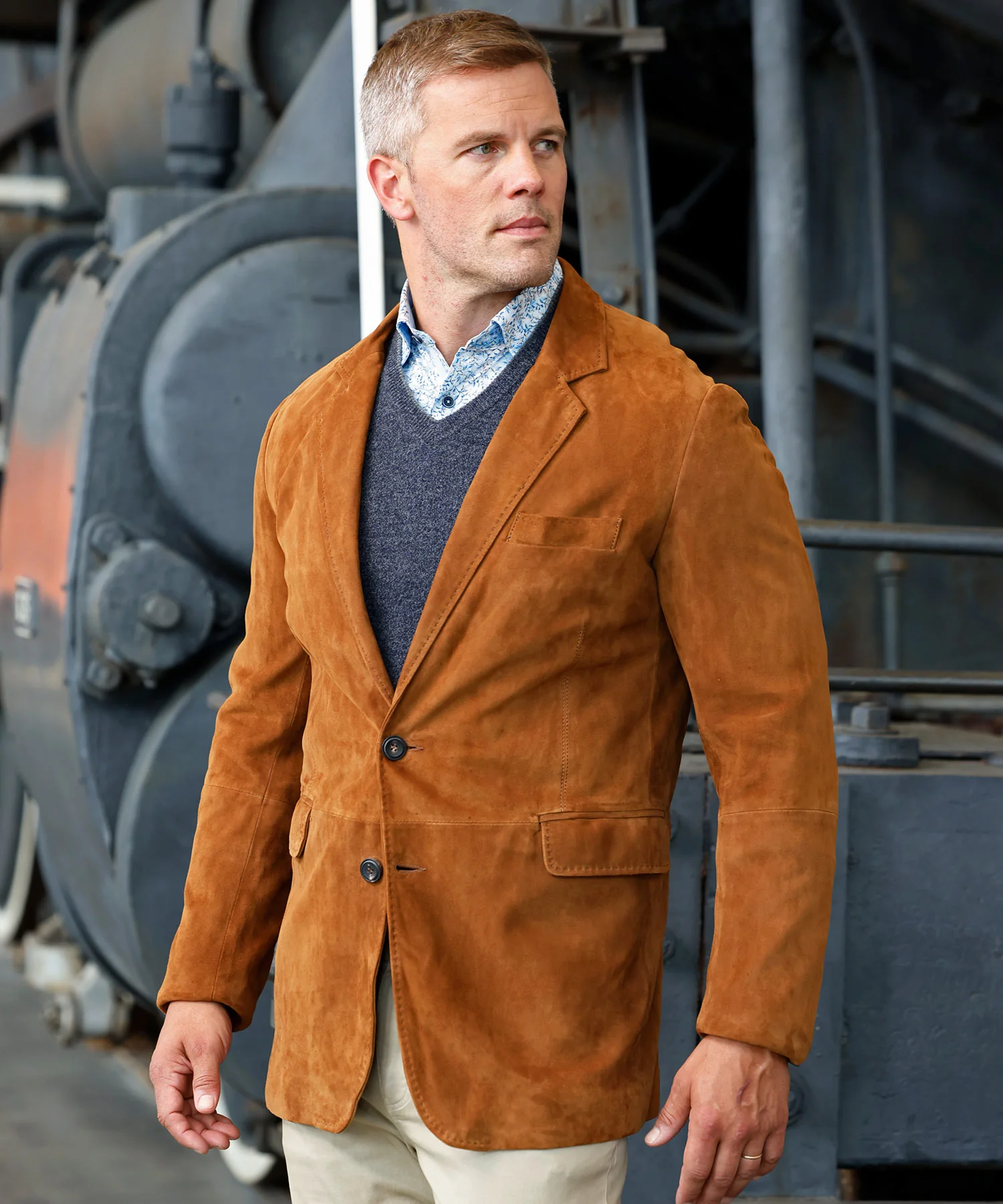 Westport Black Goat Suede Blazer - Image 5