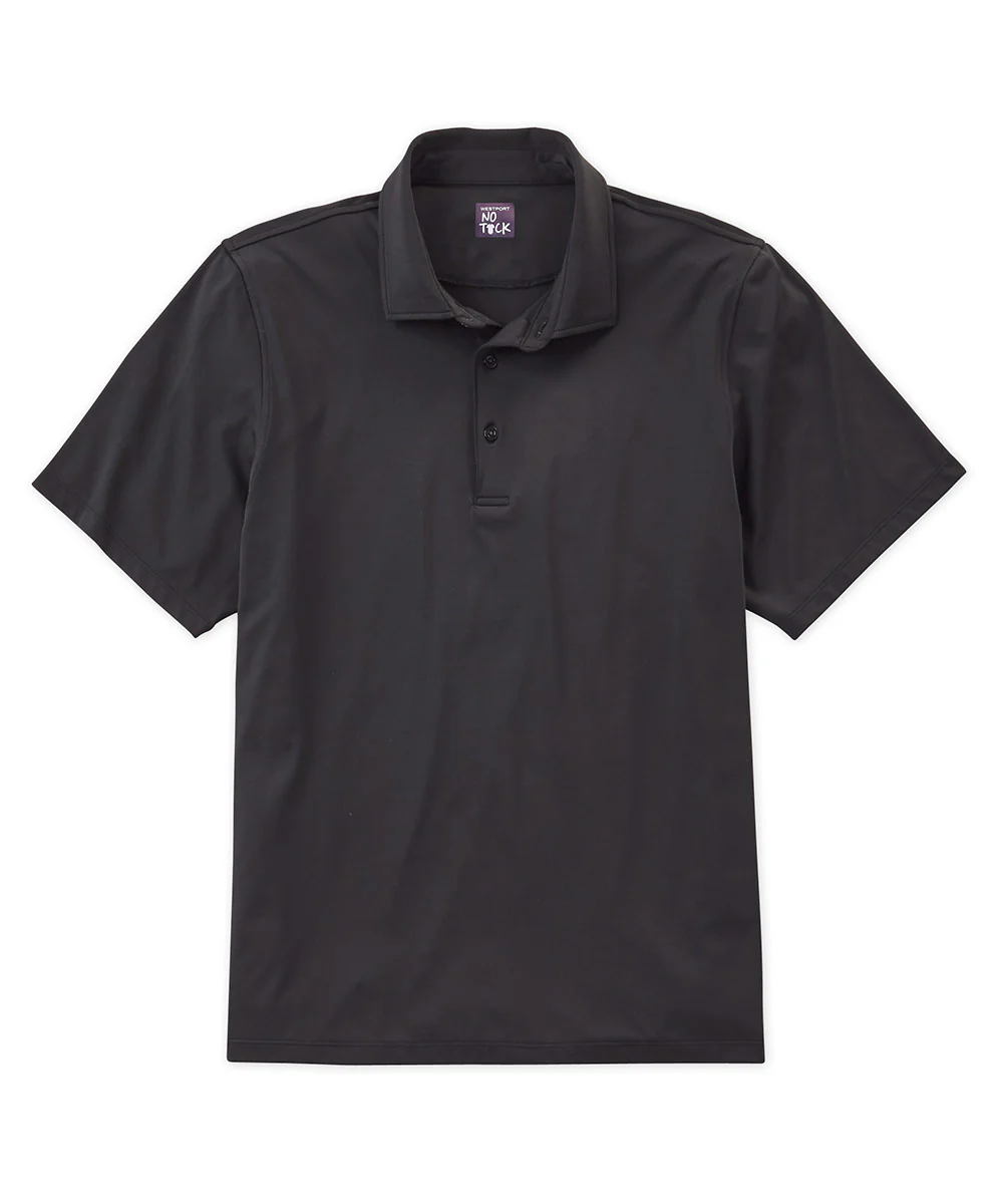 Westport No-Tuck LustreTech Stretch Cotton Short Sleeve Polo Shirt - Image 5