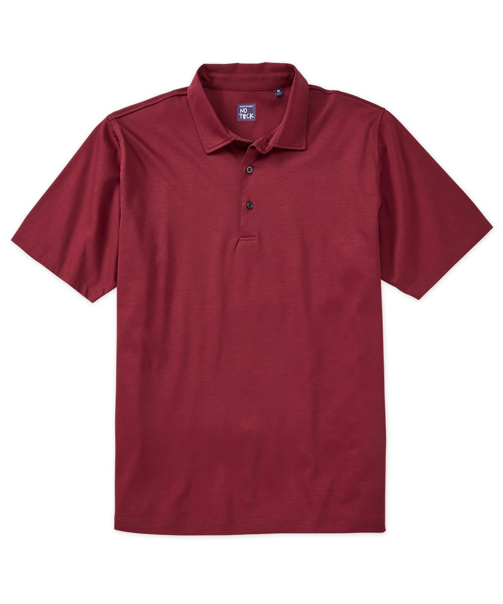 Westport No-Tuck LustreTech Stretch Cotton Short Sleeve Polo Shirt - Image 7