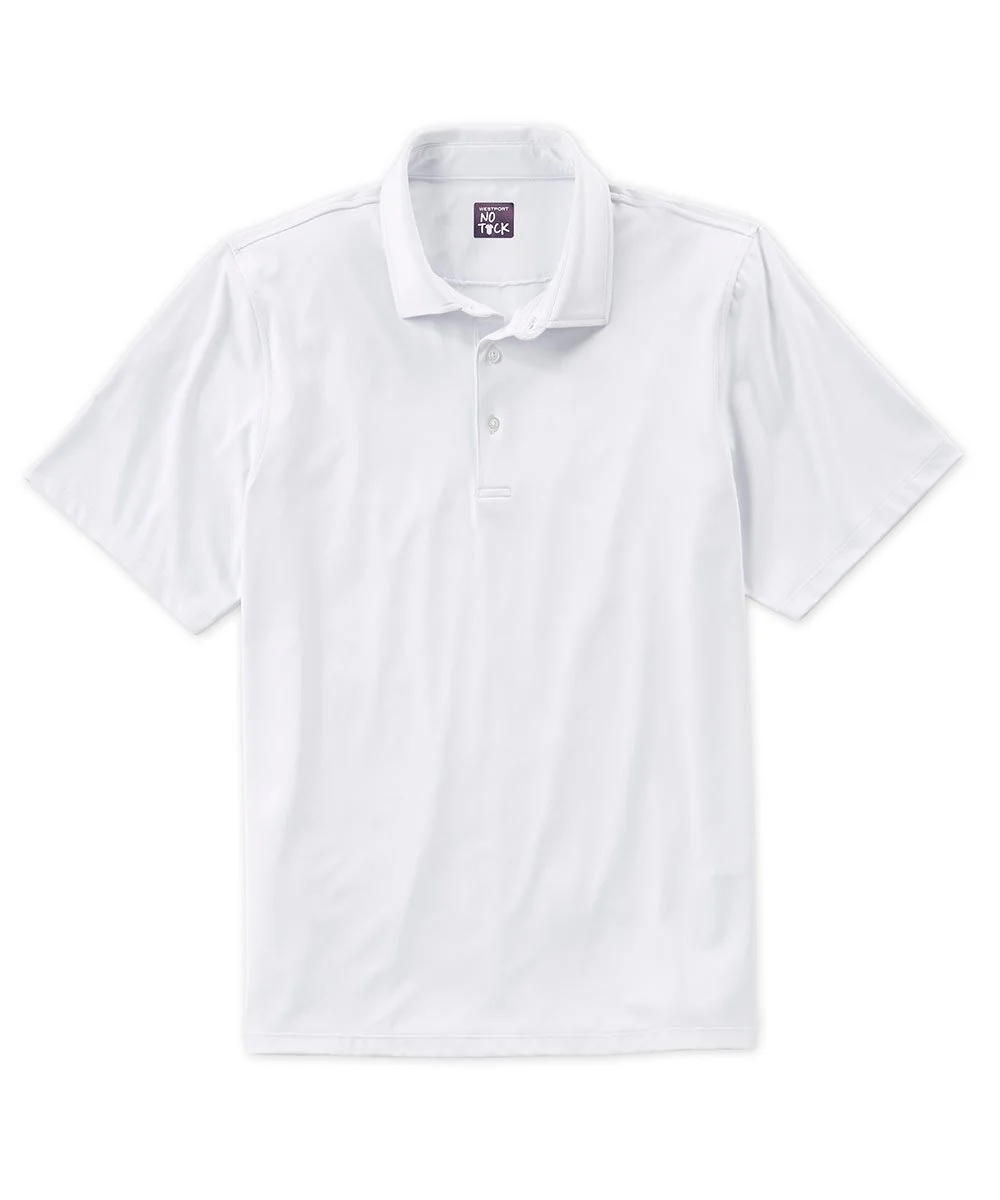 Westport No-Tuck LustreTech Stretch Cotton Short Sleeve Polo Shirt - Image 9