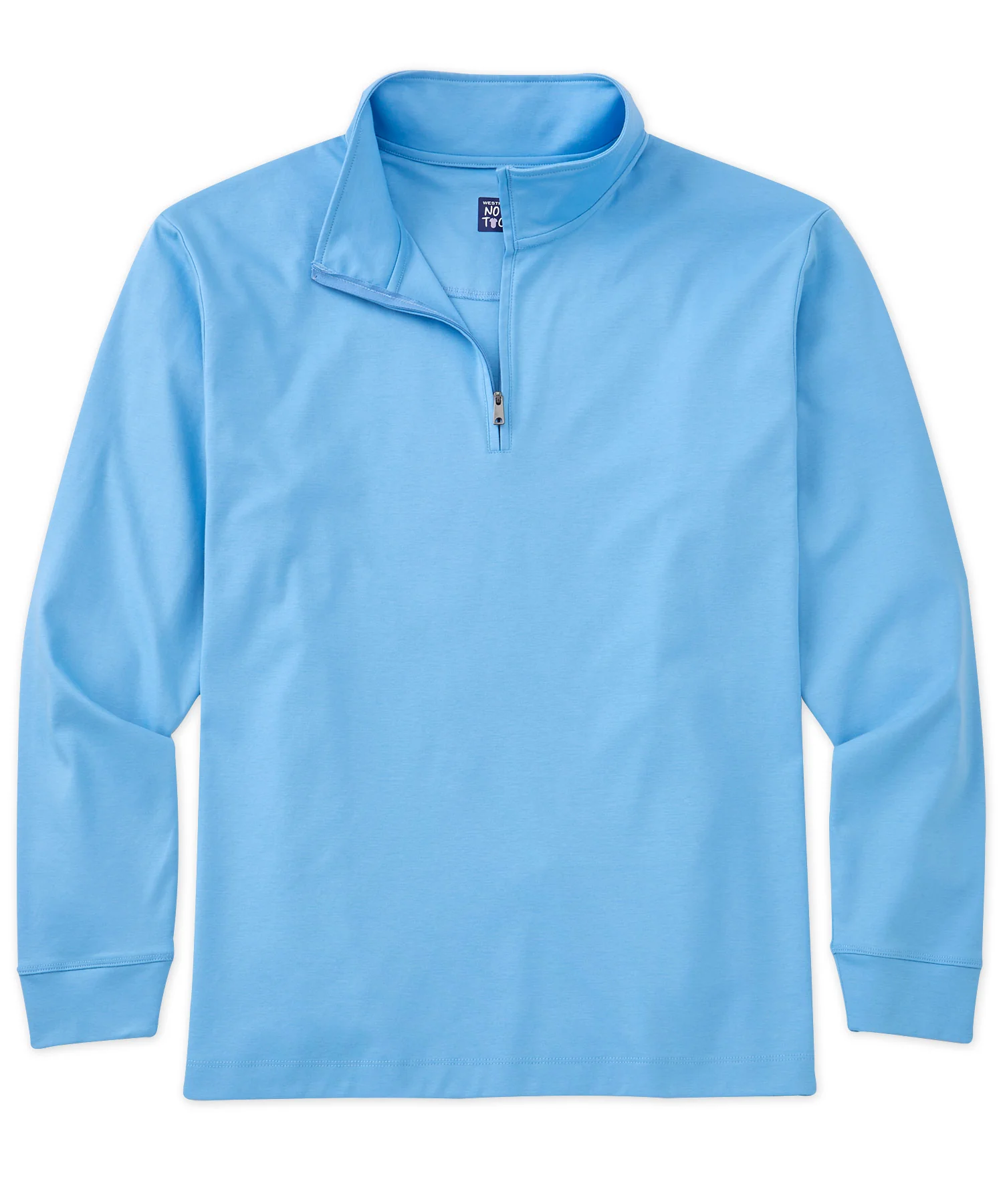 Westport No-Tuck LustreTech Stretch Cotton Quarter-Zip Pullover - Image 11