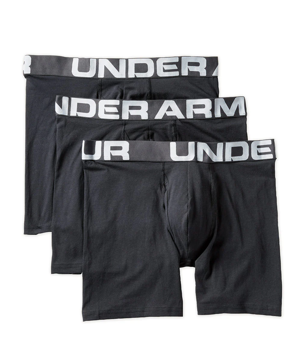 Under Armour Charged Cotton 6″ Boxerjock (3-Pack) - Image 3