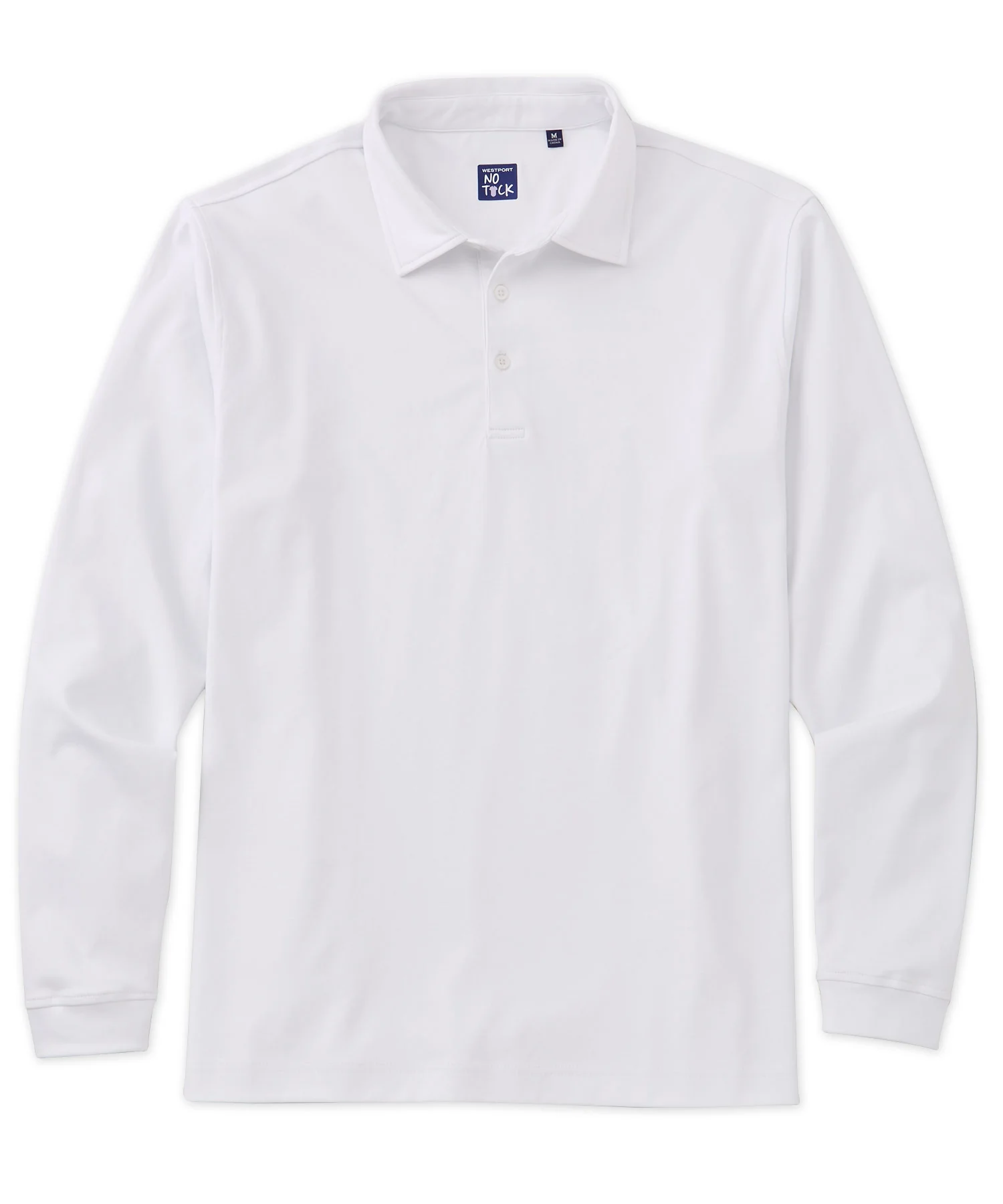 Westport No-Tuck Long Sleeve LustreTech Stretch Cotton Performance Polo - Image 7