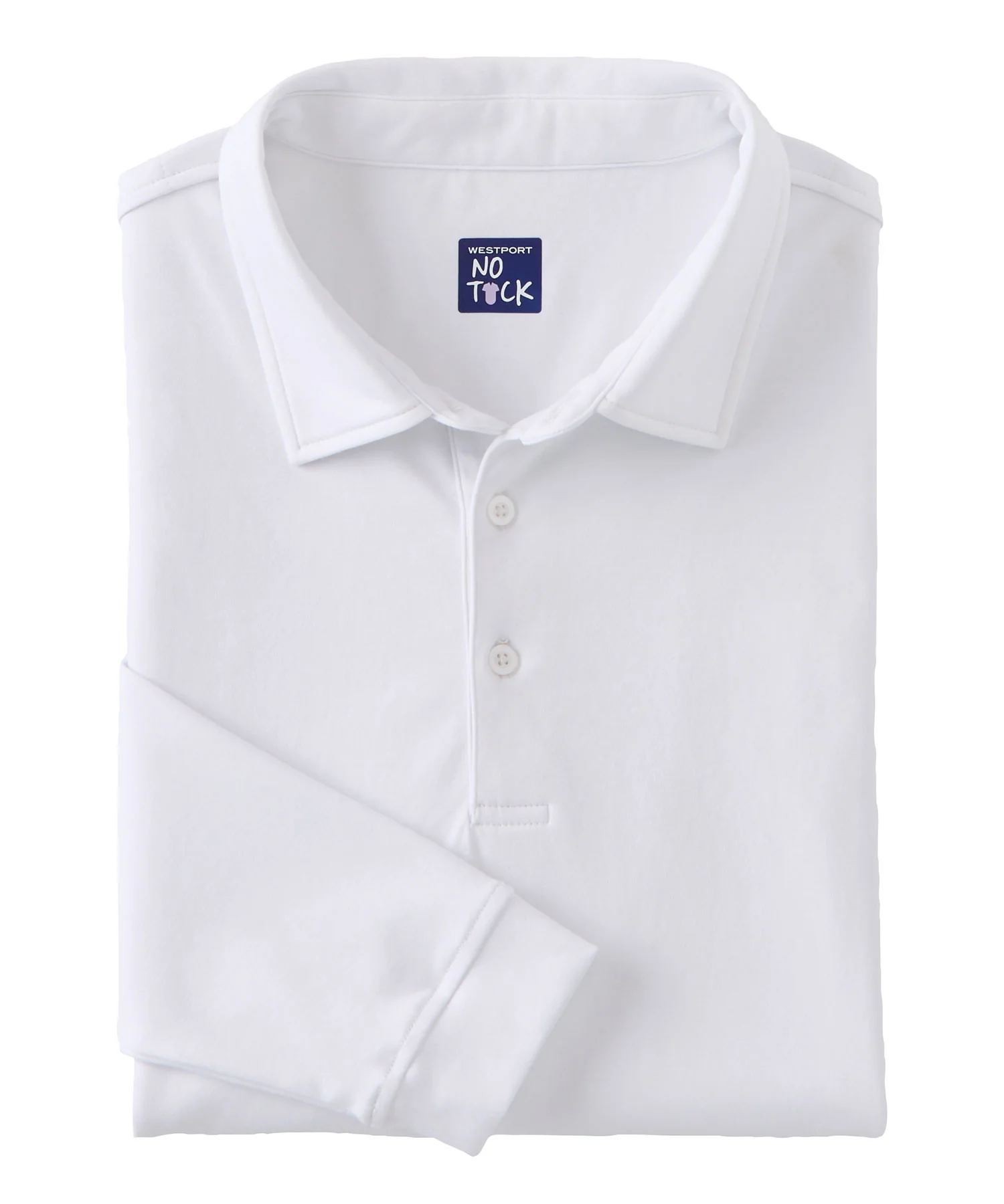 Westport No-Tuck Long Sleeve LustreTech Stretch Cotton Performance Polo - Image 8
