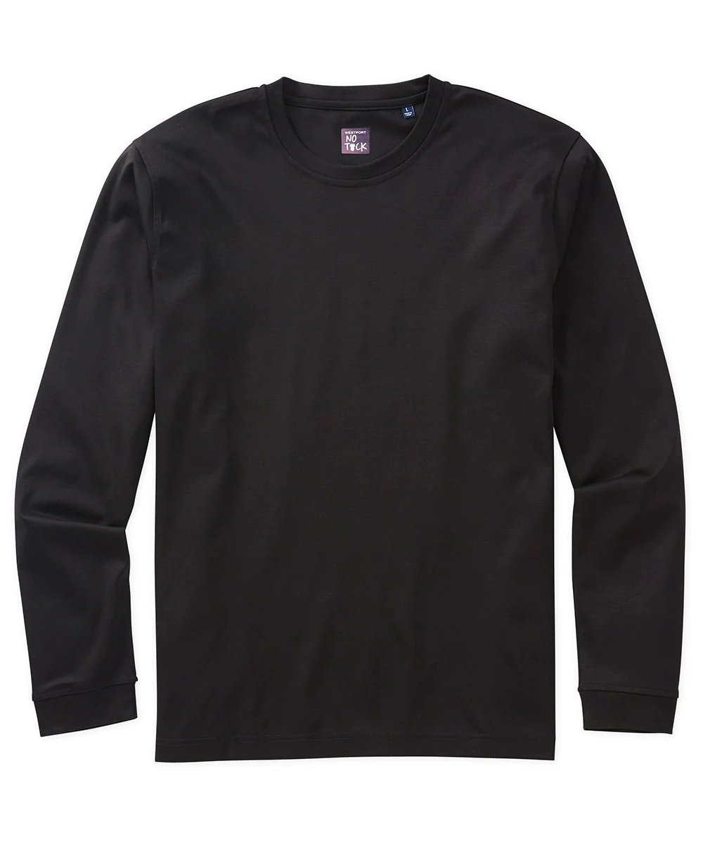 Westport No-Tuck Long Sleeve LustreTech Stretch Cotton Performance Tee - Image 3