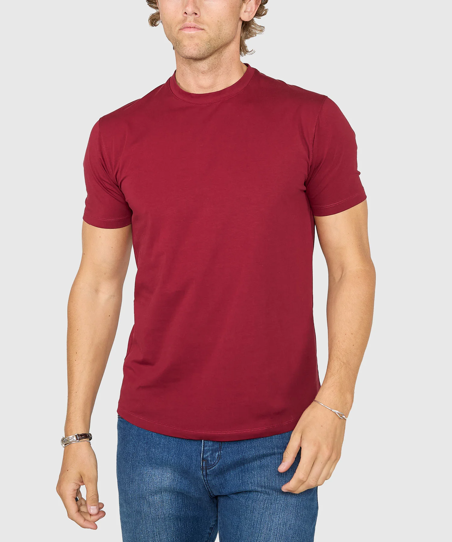 Westport No-Tuck Stretch Crew Tee Shirt - Image 14