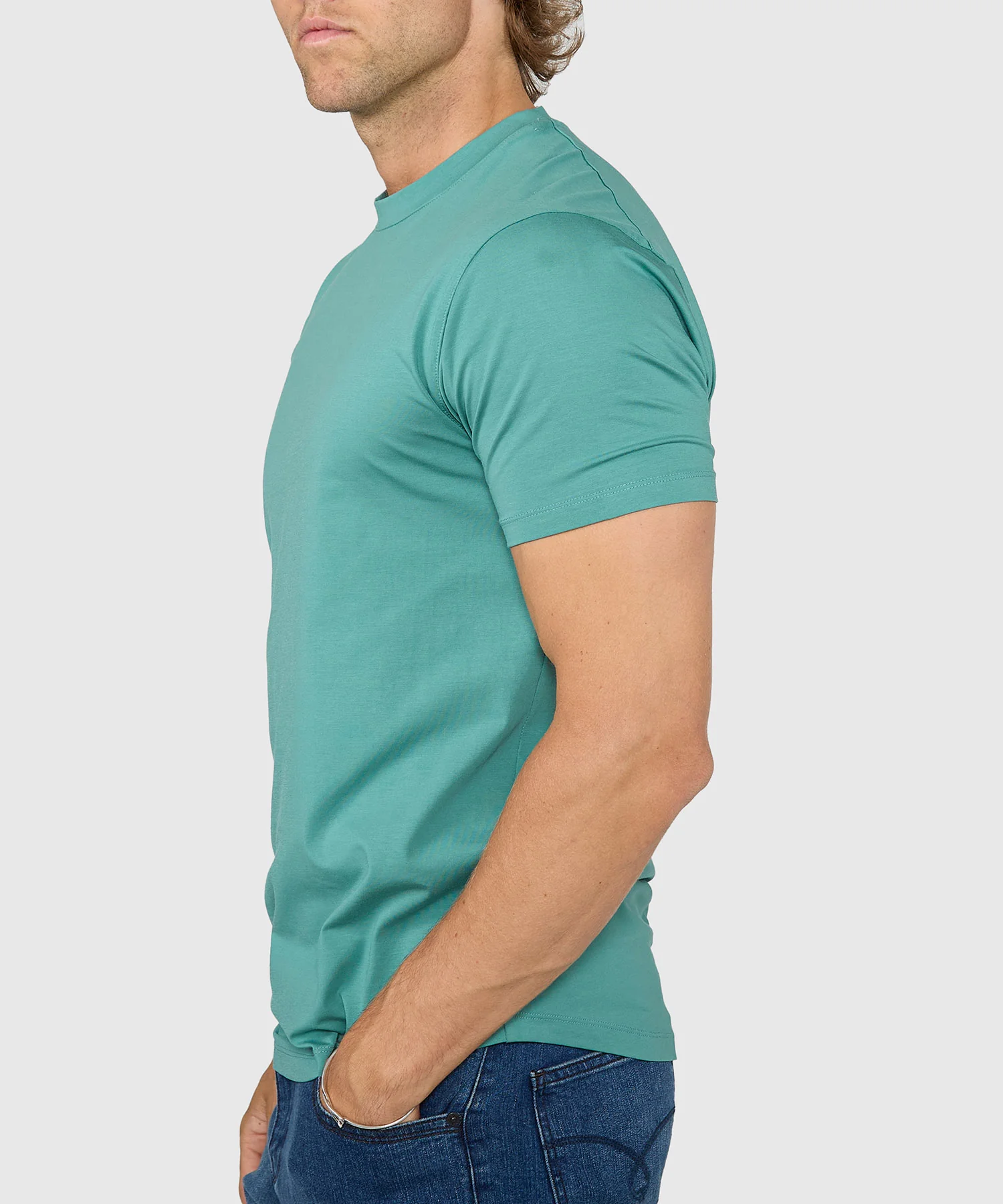 Westport No-Tuck Stretch Crew Tee Shirt - Image 17