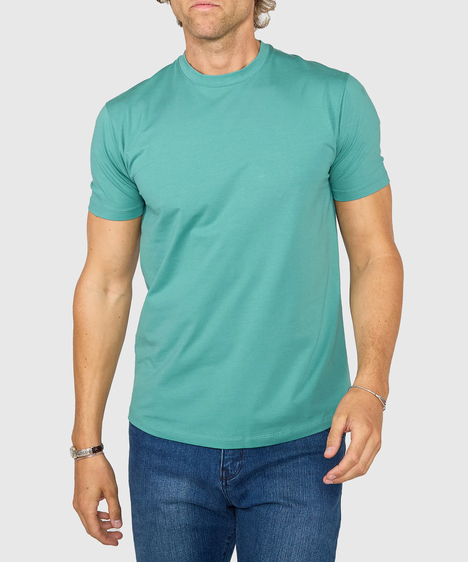 Westport No-Tuck Stretch Crew Tee Shirt - Image 18