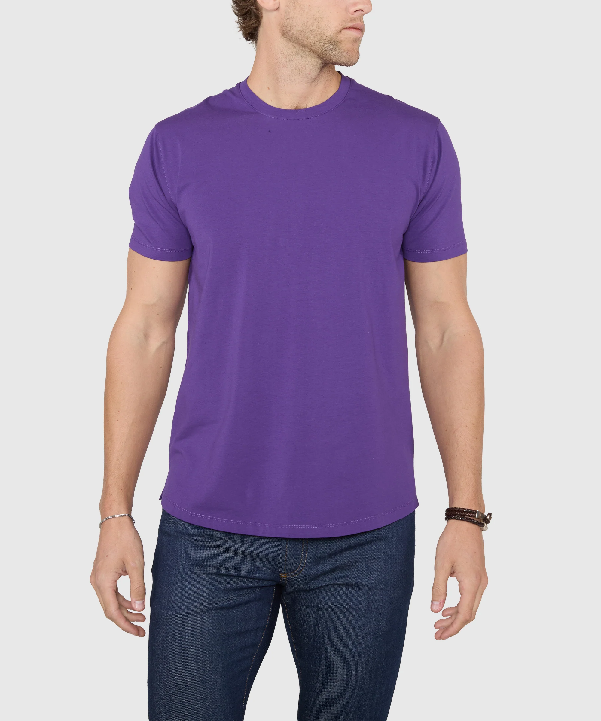 Westport No-Tuck Stretch Crew Tee Shirt - Image 30