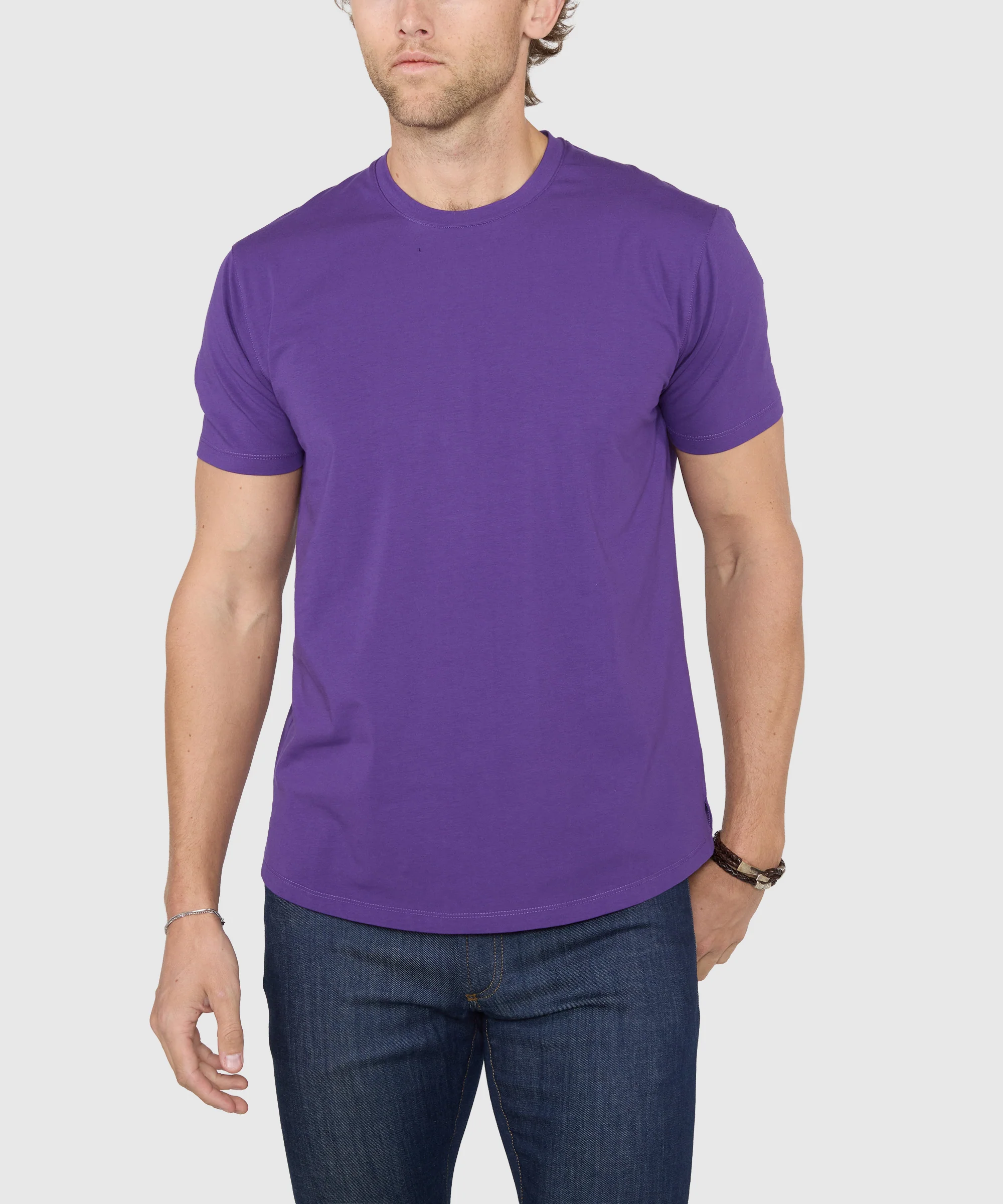 Westport No-Tuck Stretch Crew Tee Shirt - Image 32