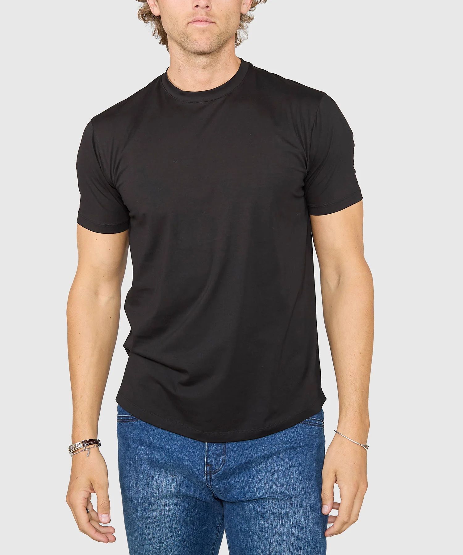 Westport No-Tuck Stretch Crew Tee Shirt - Image 6