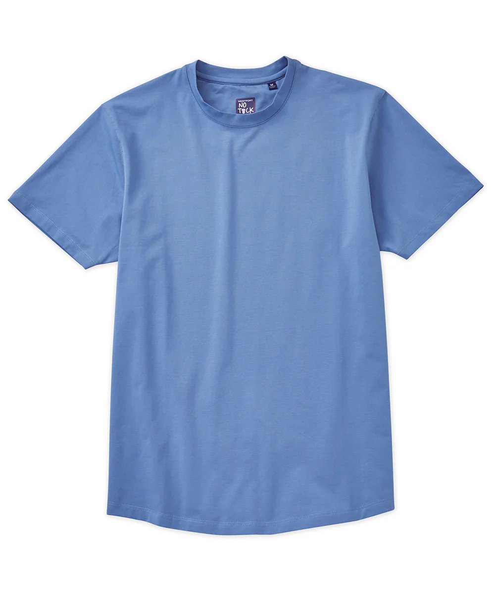 Westport No-Tuck Stretch Crew Tee Shirt - Image 8