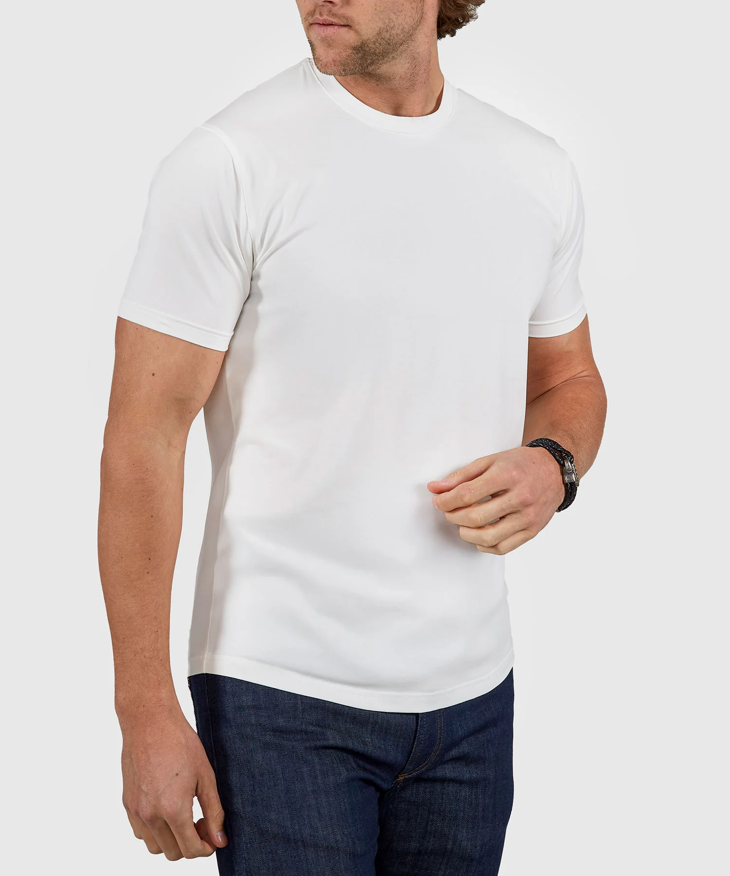 Westport No-Tuck Stretch Crew Tee Shirt - Image 11
