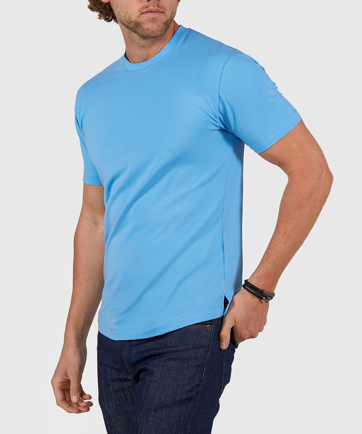 Westport No-Tuck Stretch Crew Tee Shirt - Image 14