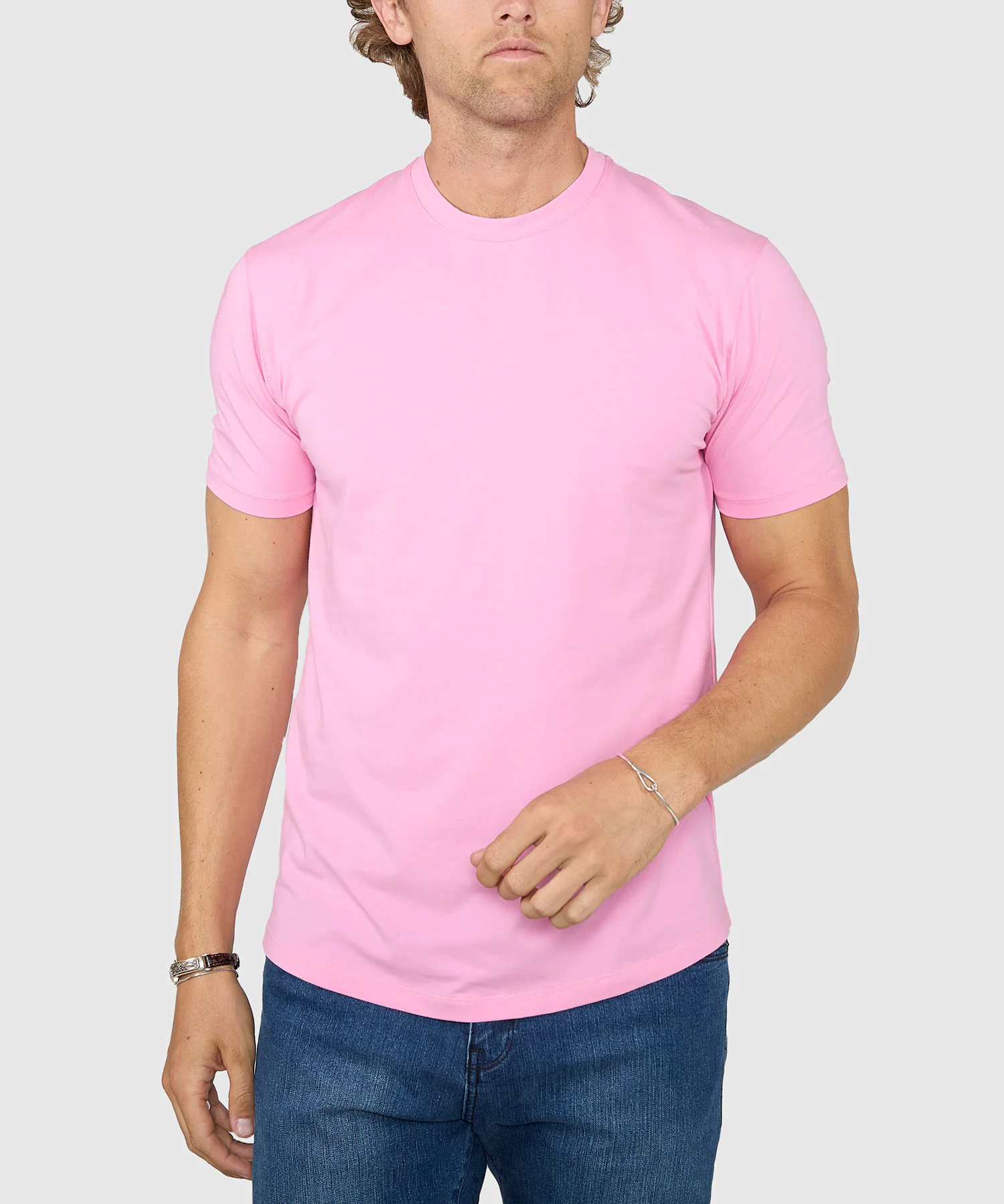 Westport No-Tuck Stretch Crew Tee Shirt - Image 23
