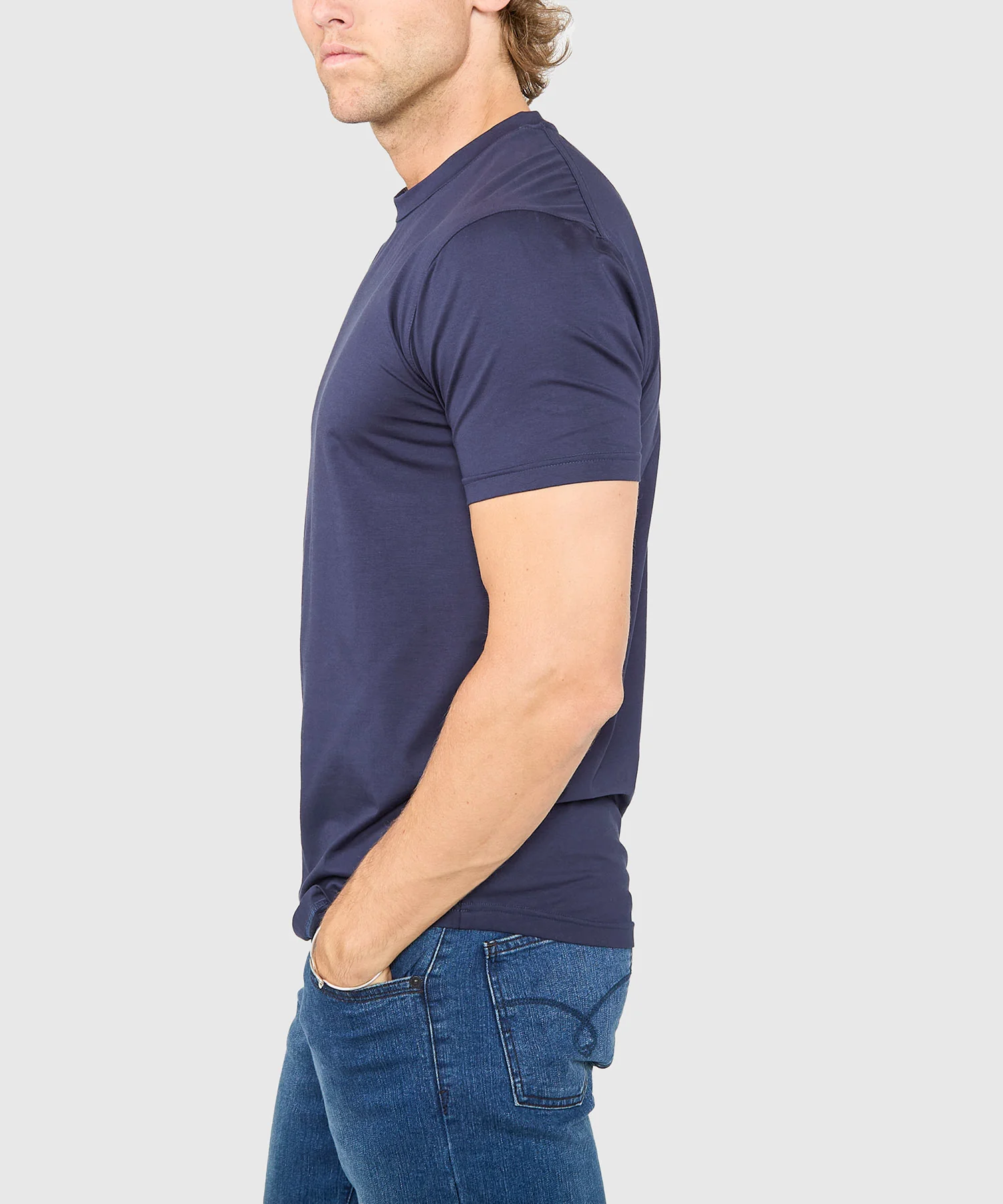 Westport No-Tuck Stretch Crew Tee Shirt - Image 5
