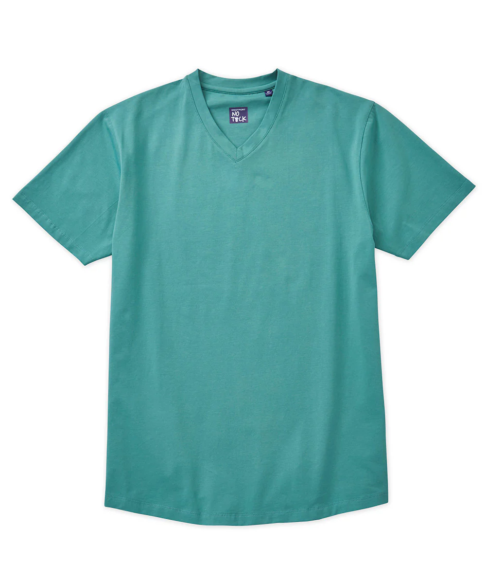 Westport No-Tuck Stretch V-neck Tee Shirt - Image 14