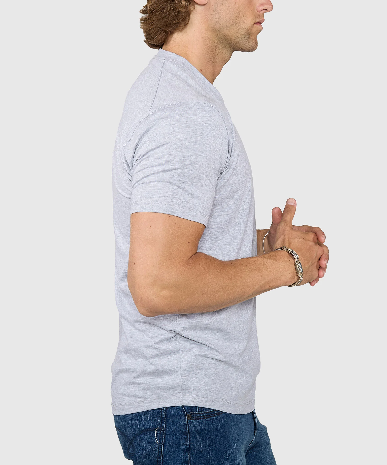 Westport No-Tuck Stretch V-neck Tee Shirt - Image 19