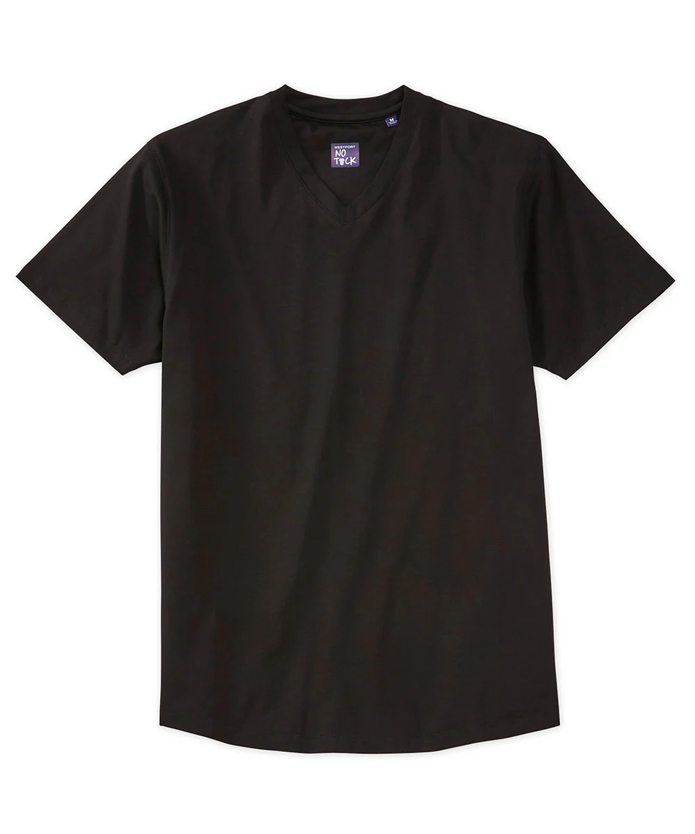 Westport No-Tuck Stretch V-neck Tee Shirt - Image 26