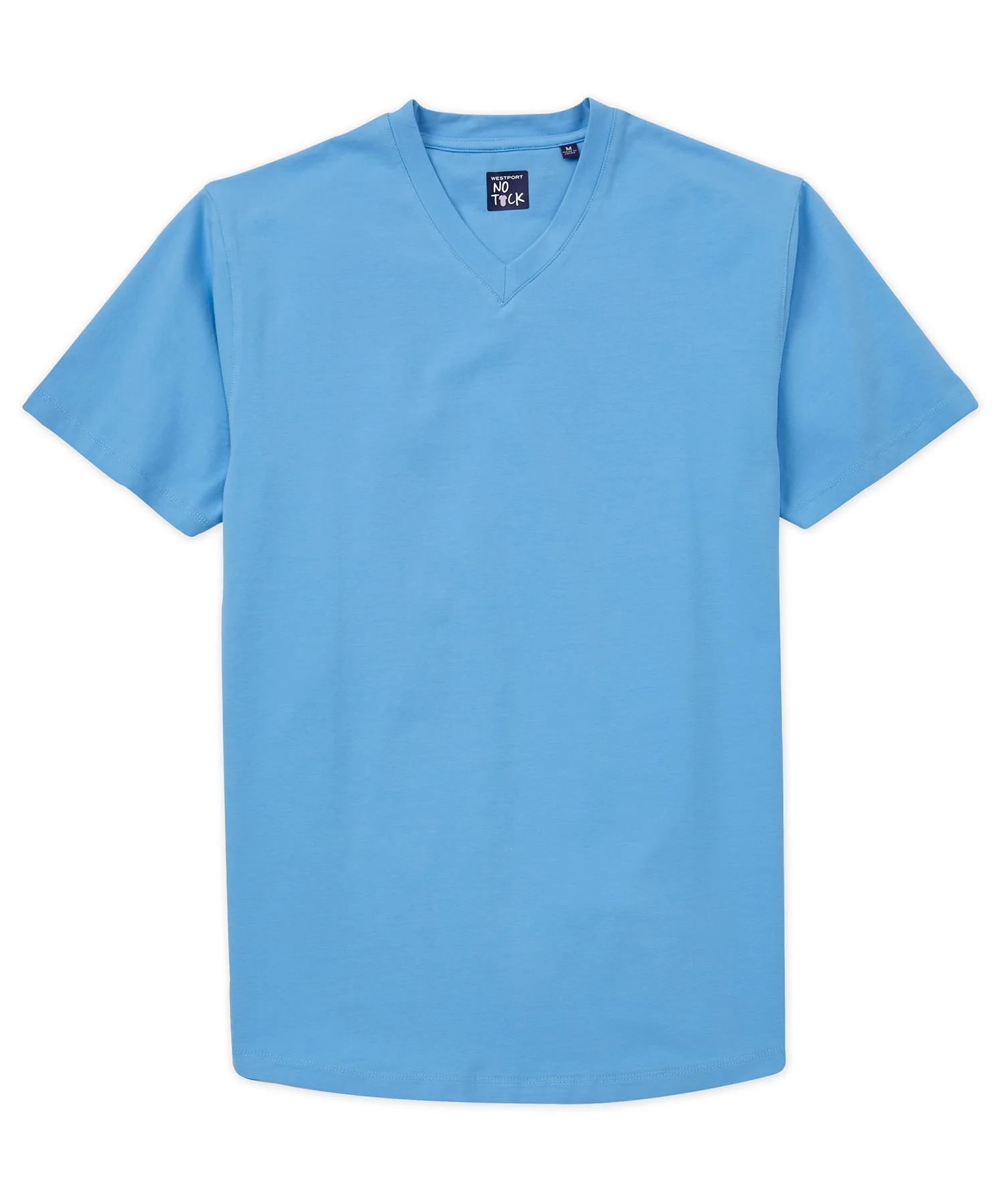 Westport No-Tuck Stretch V-neck Tee Shirt - Image 4