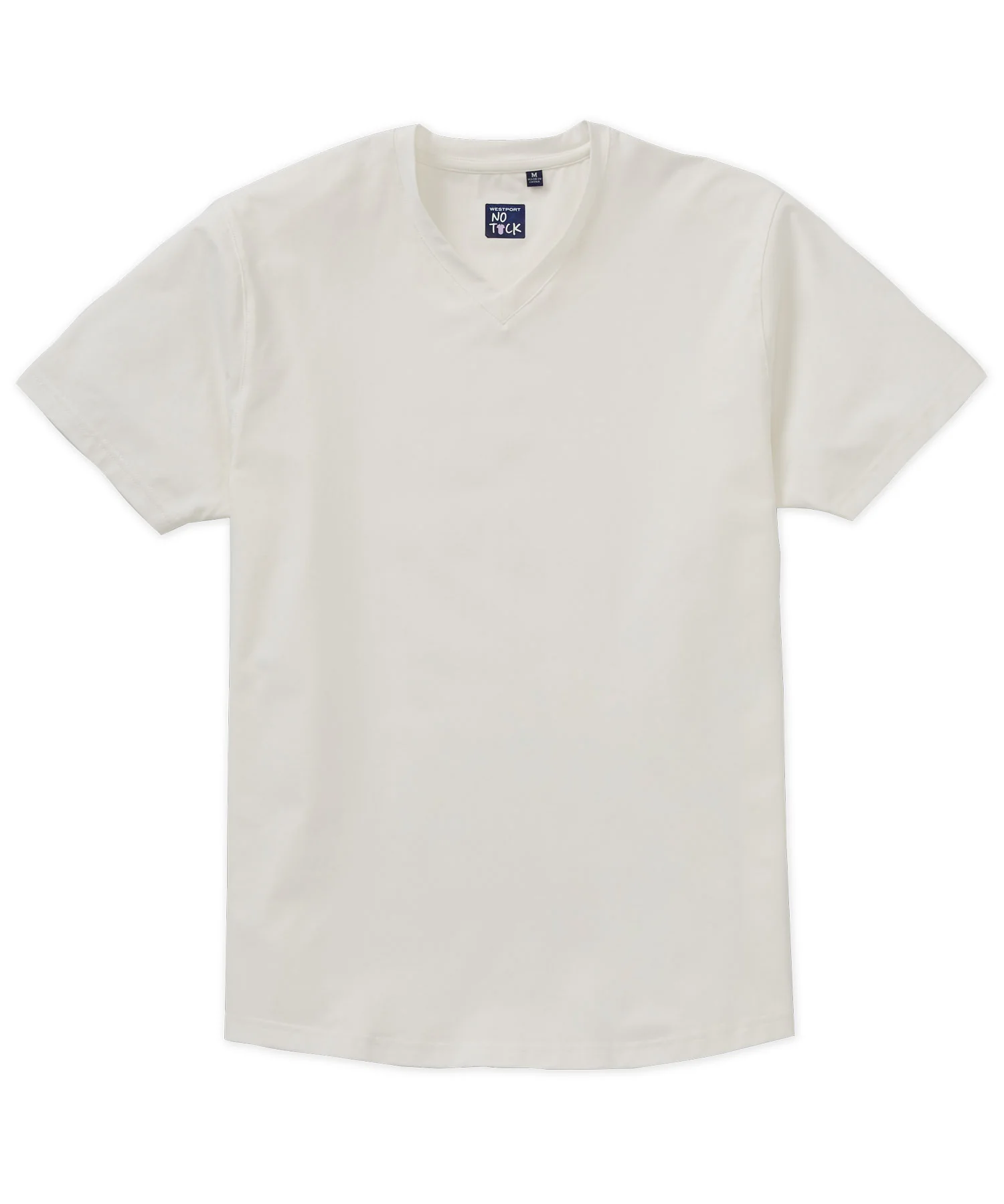 Westport No-Tuck Stretch V-neck Tee Shirt - Image 9