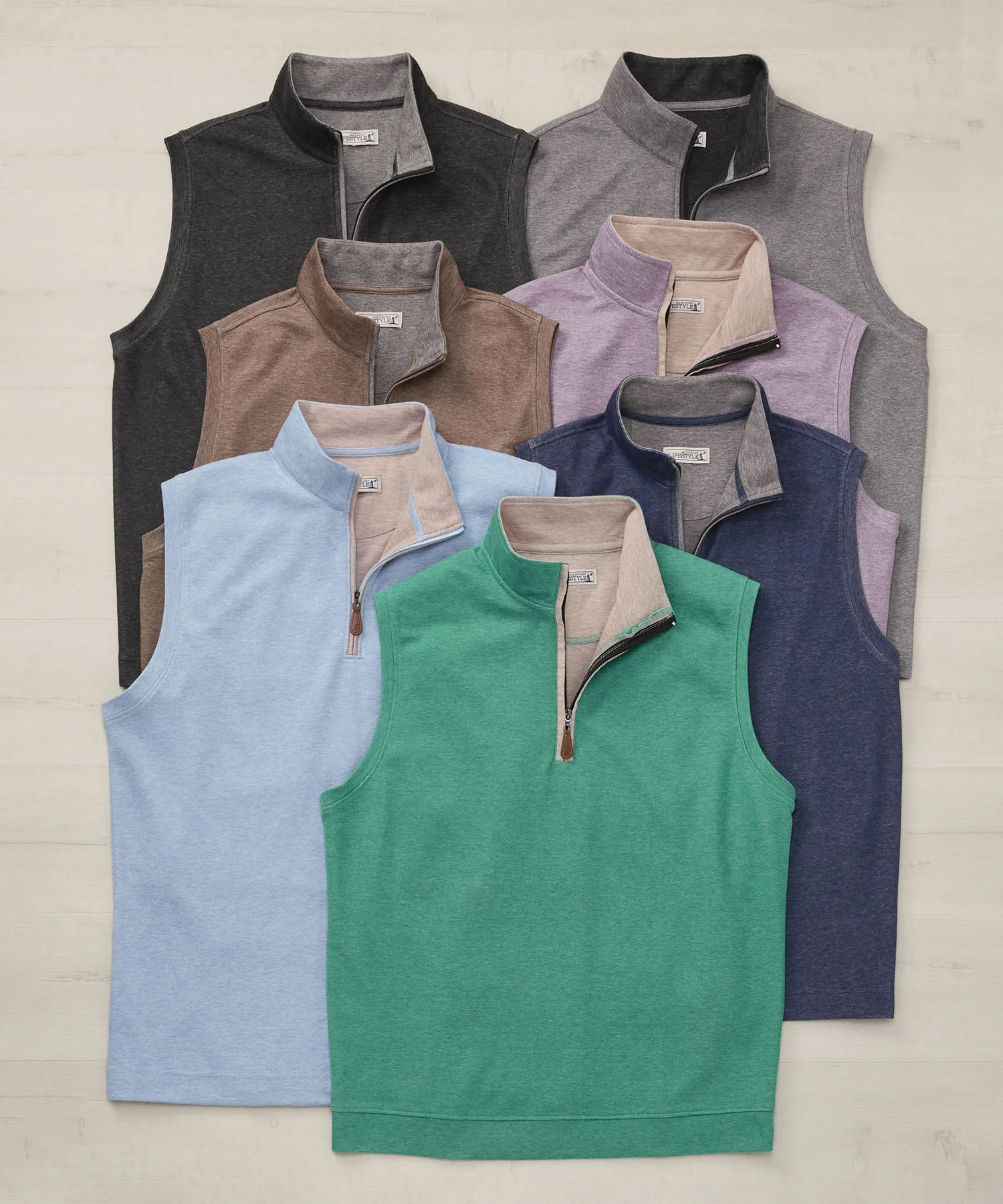 Westport Lifestyle Melange Quarter-Zip Vest - Image 4