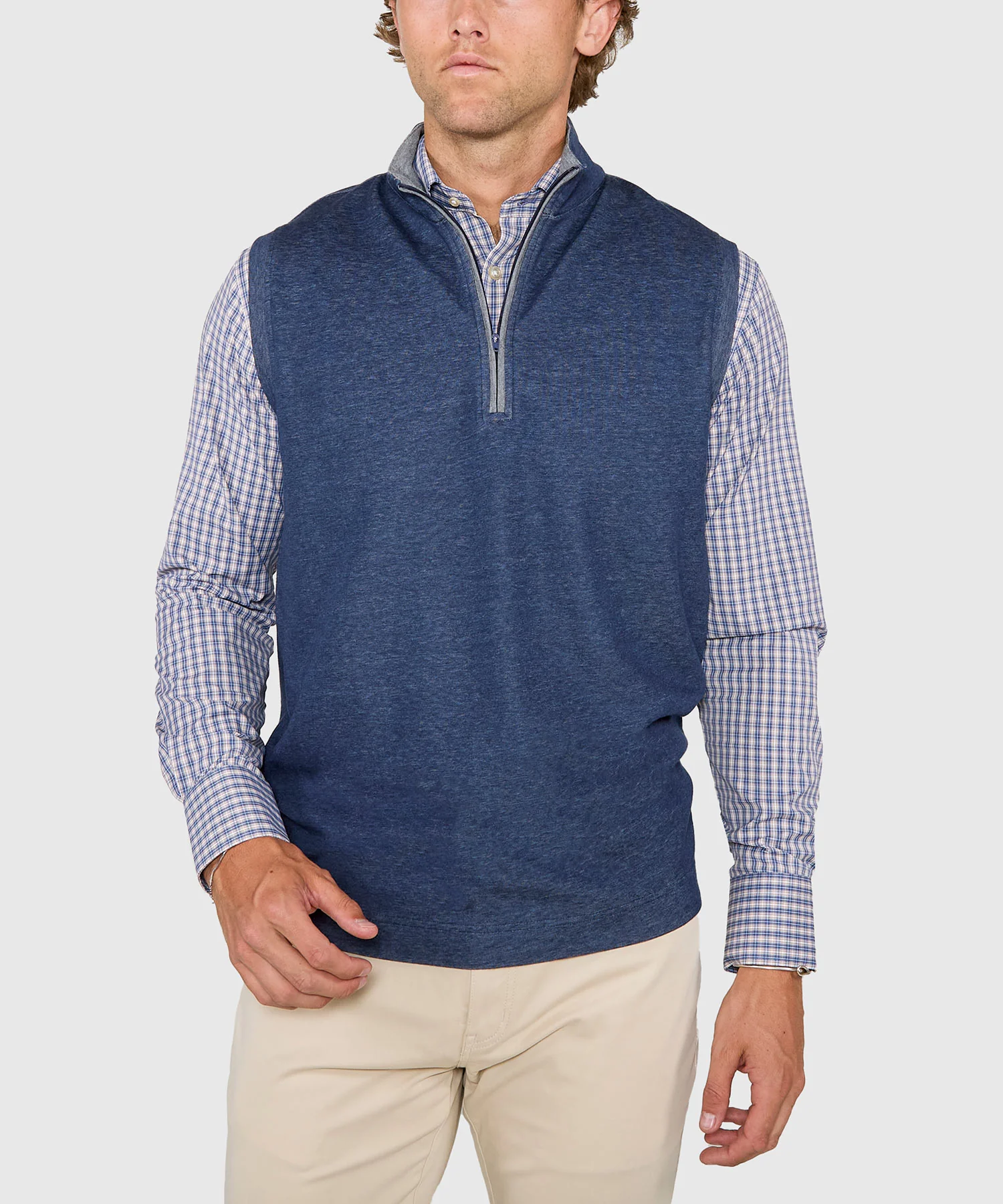 Westport Lifestyle Melange Quarter-Zip Vest - Image 7