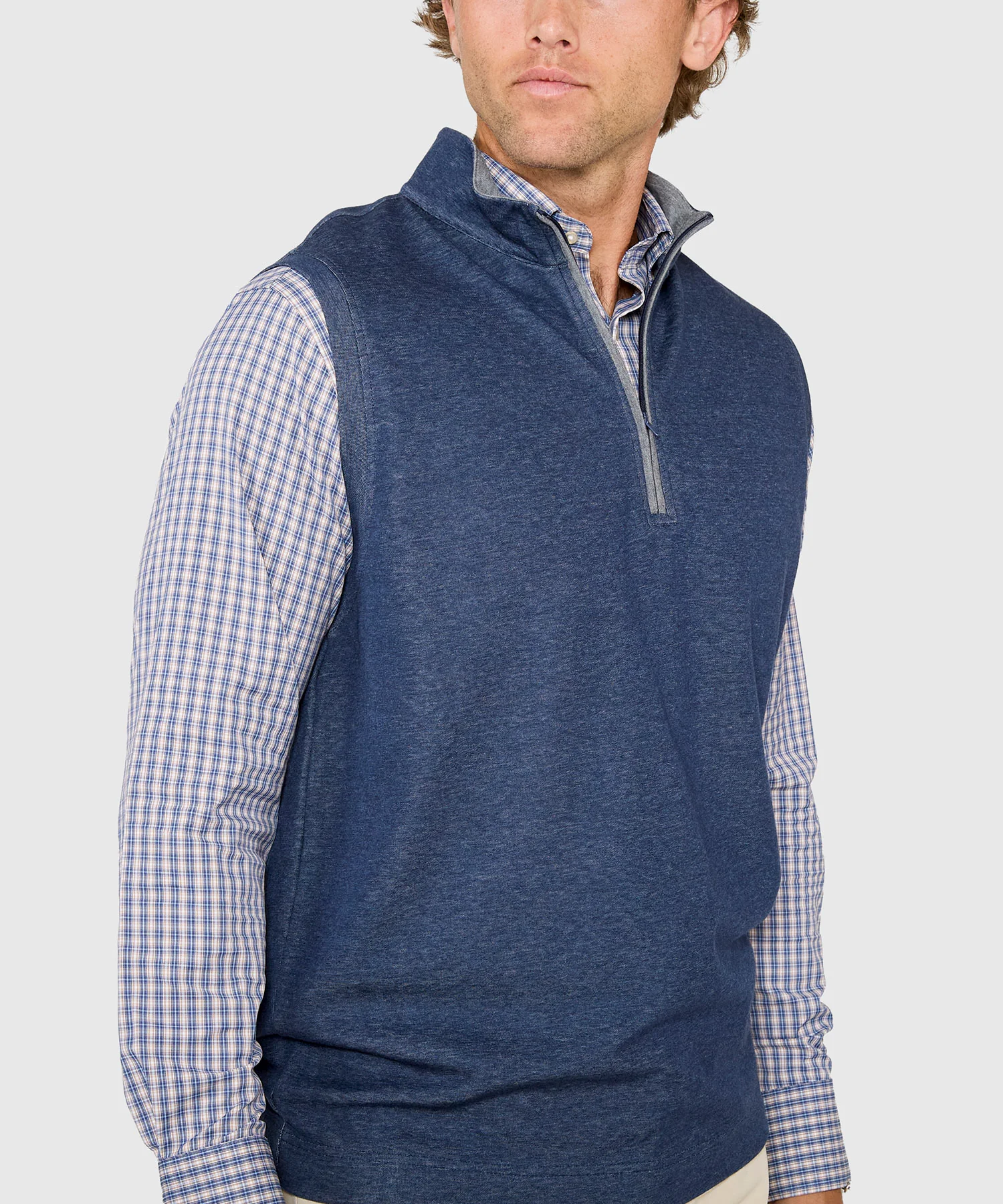 Westport Lifestyle Melange Quarter-Zip Vest - Image 8